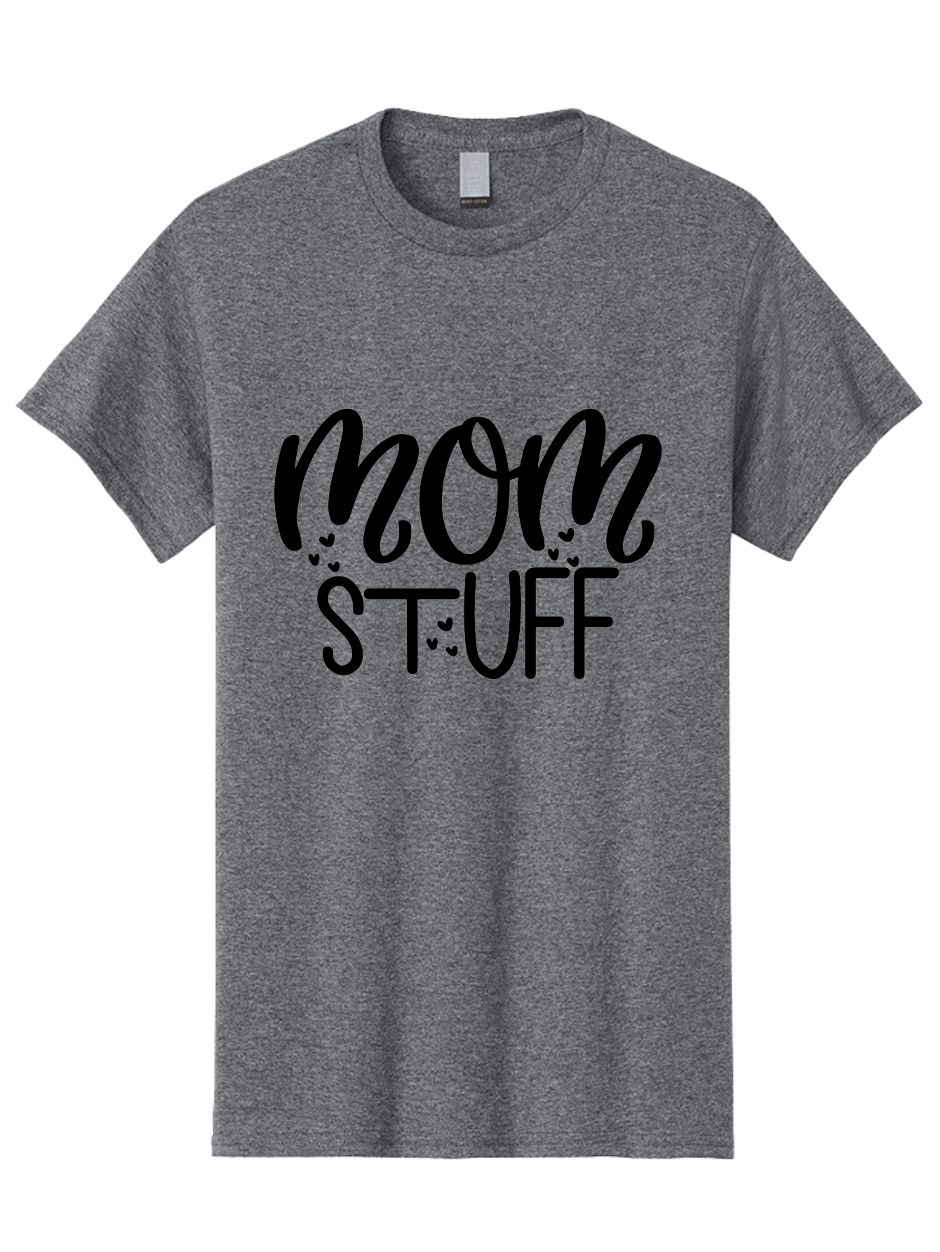 Mom-Stuff Men'S Graphic Tee, 100% Cotton, Comfortable Casual Summer Wear, Machine Washable, Mom Stuff, Motherhood, Mom Life, Heartwarming Design, Typography, Inspirational Quote, Motherly Love, Cute Graphics Aad443 5