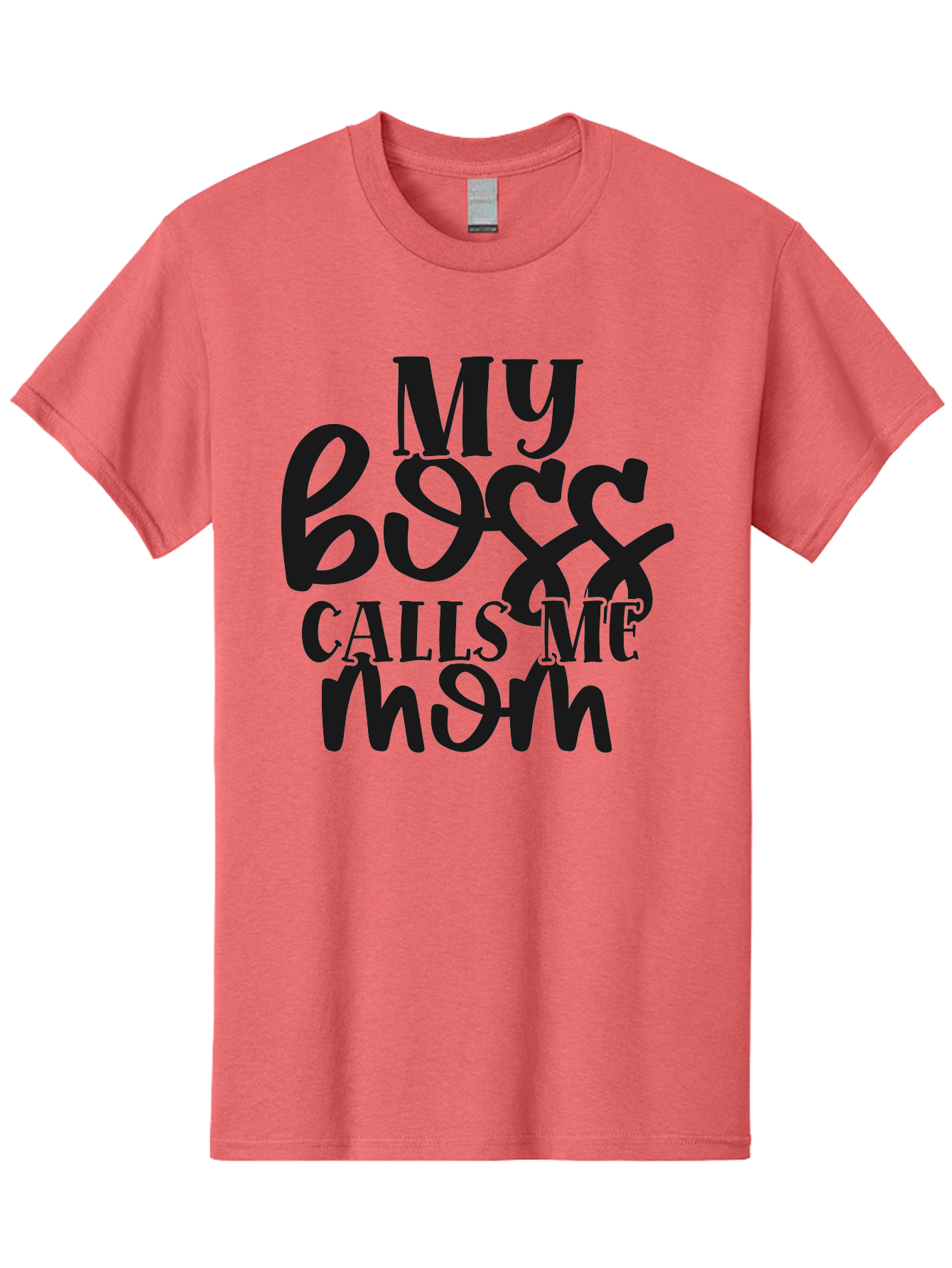 My-Boss-Calls-Me-Mom Men'S Graphic Tee, 100% Cotton, Comfortable Casual Summer Wear, Machine Washable, Funny Mom Quote, Working Mom Humor, Office Mom Joke, Mom Life, Workplace Humor, Motherhood, Working Mother, Office Humor Aad448 25