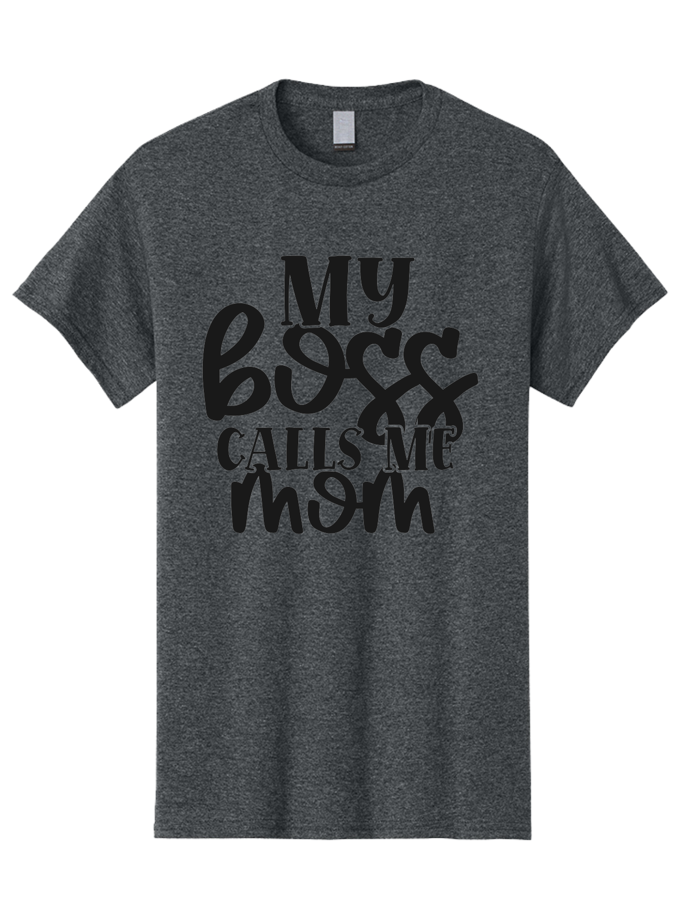 My-Boss-Calls-Me-Mom Men'S Graphic Tee, 100% Cotton, Comfortable Casual Summer Wear, Machine Washable, Funny Mom Quote, Working Mom Humor, Office Mom Joke, Mom Life, Workplace Humor, Motherhood, Working Mother, Office Humor Aad448 7