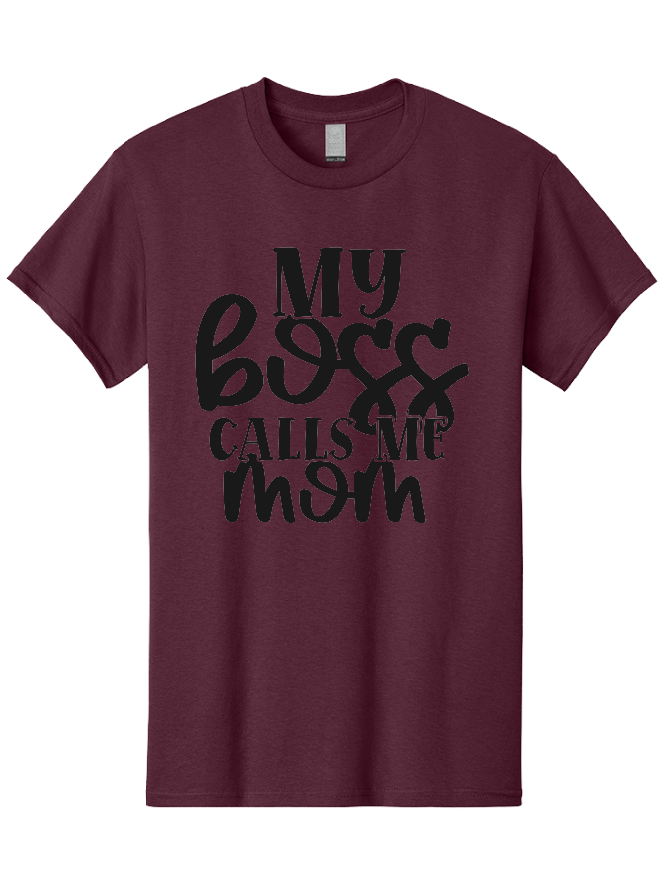 My-Boss-Calls-Me-Mom Men'S Graphic Tee, 100% Cotton, Comfortable Casual Summer Wear, Machine Washable, Funny Mom Quote, Working Mom Humor, Office Mom Joke, Mom Life, Workplace Humor, Motherhood, Working Mother, Office Humor Aad448 17