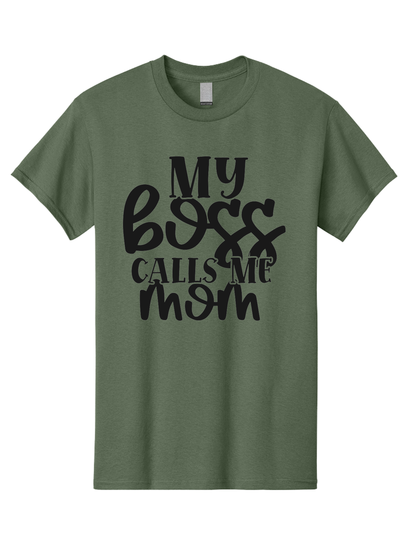 My-Boss-Calls-Me-Mom Men'S Graphic Tee, 100% Cotton, Comfortable Casual Summer Wear, Machine Washable, Funny Mom Quote, Working Mom Humor, Office Mom Joke, Mom Life, Workplace Humor, Motherhood, Working Mother, Office Humor Aad448 21