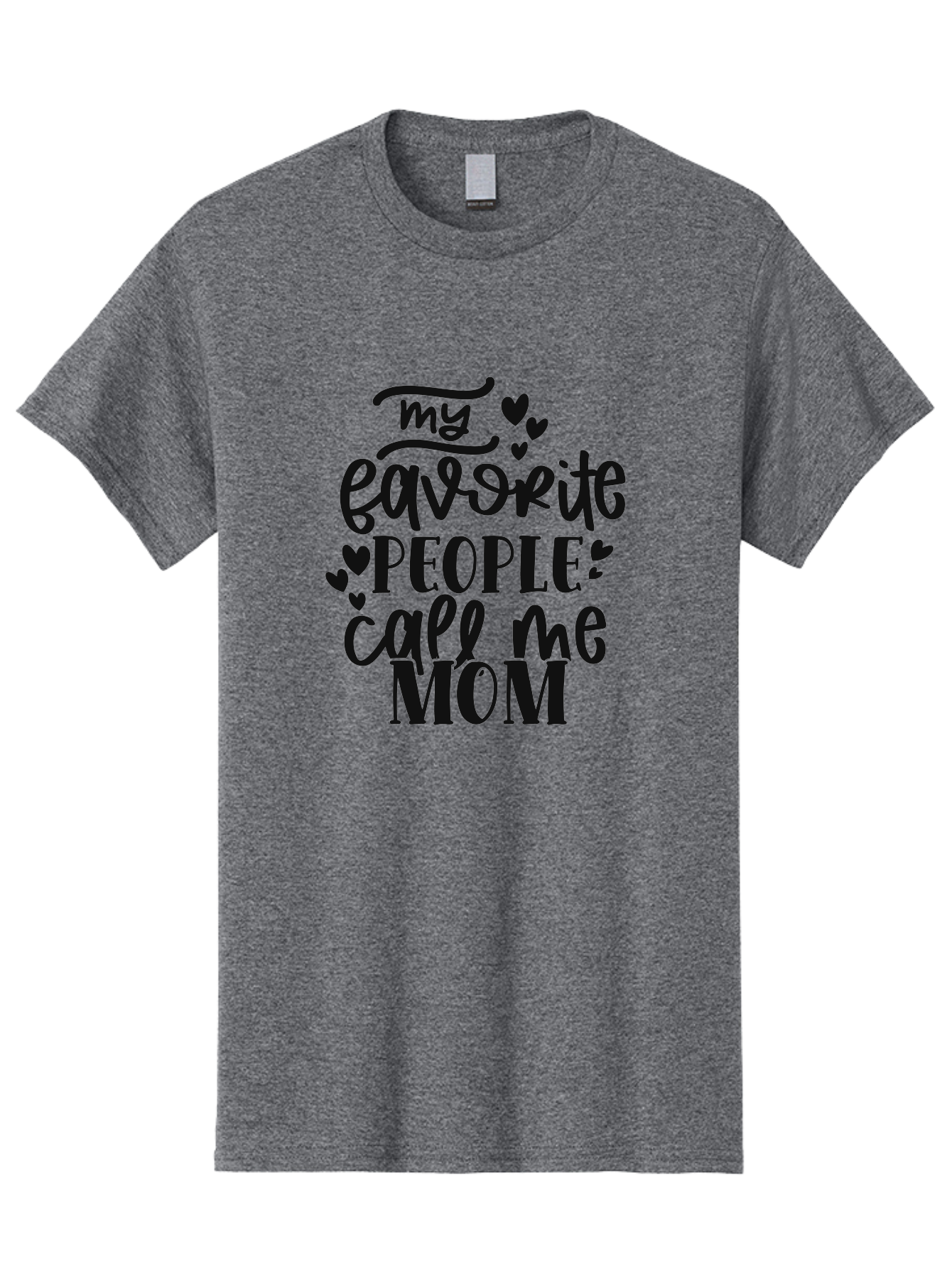 My-Favorite-People-Call-Me-Mom Men'S Graphic Tee, 100% Cotton, Comfortable Casual Summer Wear, Machine Washable, Mother'S Day Quote, Mom Love, Favorite People, Heartwarming Message, Family Love, Mom Appreciation, Inspirational Quote Aad450 5
