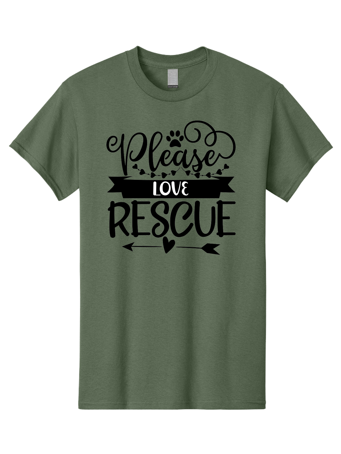 Please-Love-Rescue Men'S Graphic Tee, 100% Cotton, Comfortable Casual Summer Wear, Machine Washable, Animal Rescue, Pet Adoption, Love Animals, Adopt Don'T Shop, Animal Welfare, Charity Support, Kindness To Animals, Rescue Mission Aad464 29