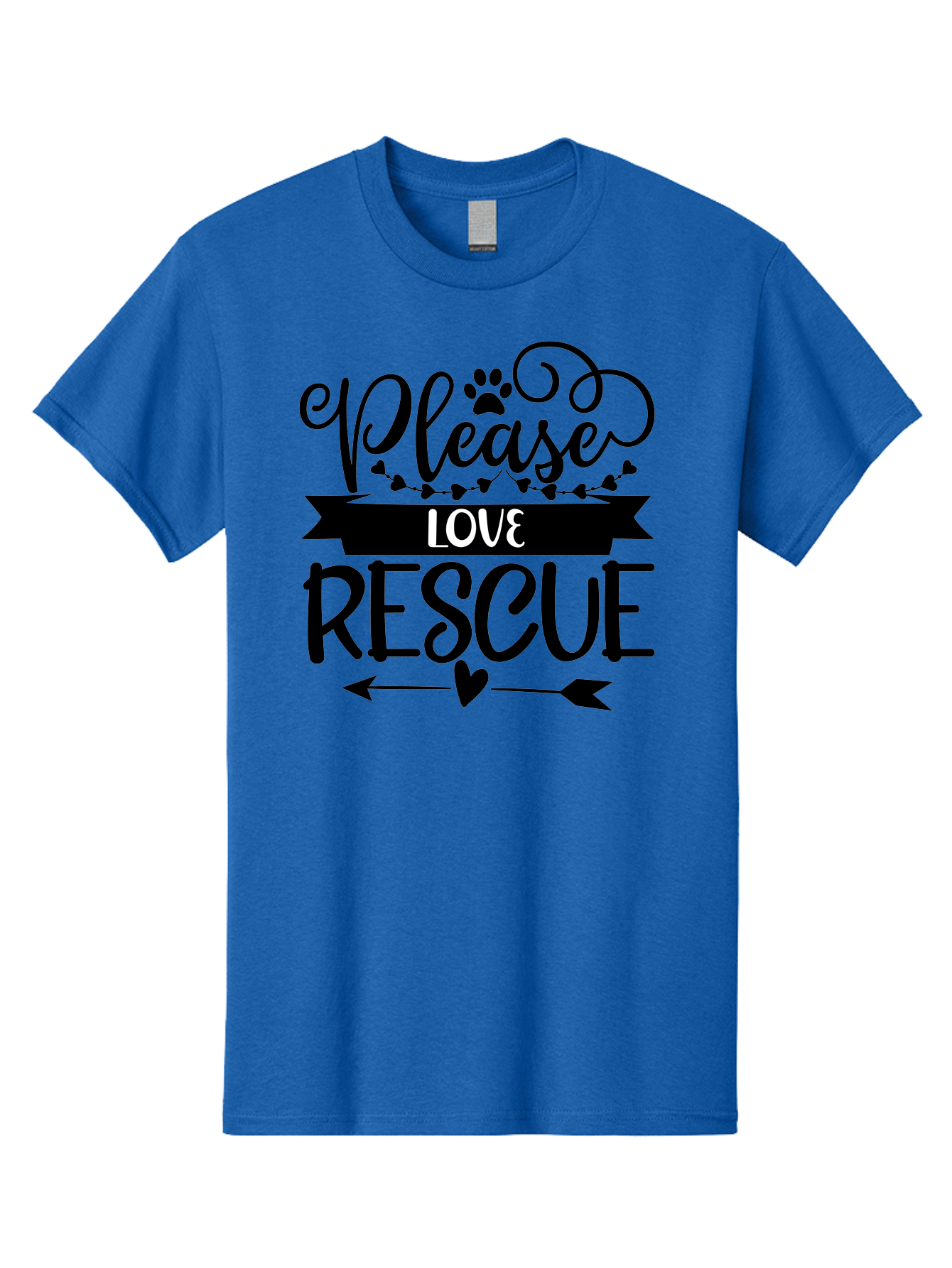 Please-Love-Rescue Men'S Graphic Tee, 100% Cotton, Comfortable Casual Summer Wear, Machine Washable, Animal Rescue, Pet Adoption, Love Animals, Adopt Don'T Shop, Animal Welfare, Charity Support, Kindness To Animals, Rescue Mission Aad464 7