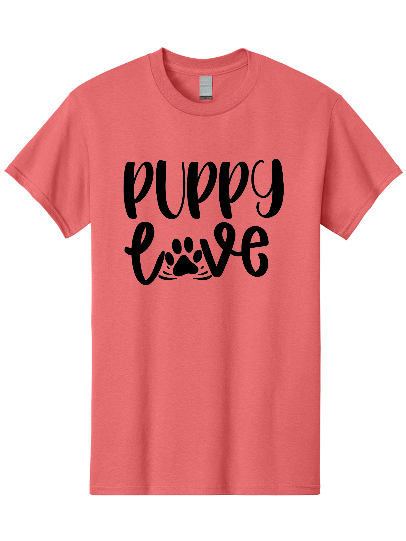 Puppy-Love Men'S Graphic Tee, 100% Cotton, Comfortable Casual Summer Wear, Machine Washable, Puppy Love, Dog Lovers, Cute Puppies, Paw Print, Heartwarming, Dog Owners, Pet Lovers, Adorable Designs, Typography Art Aad471 13