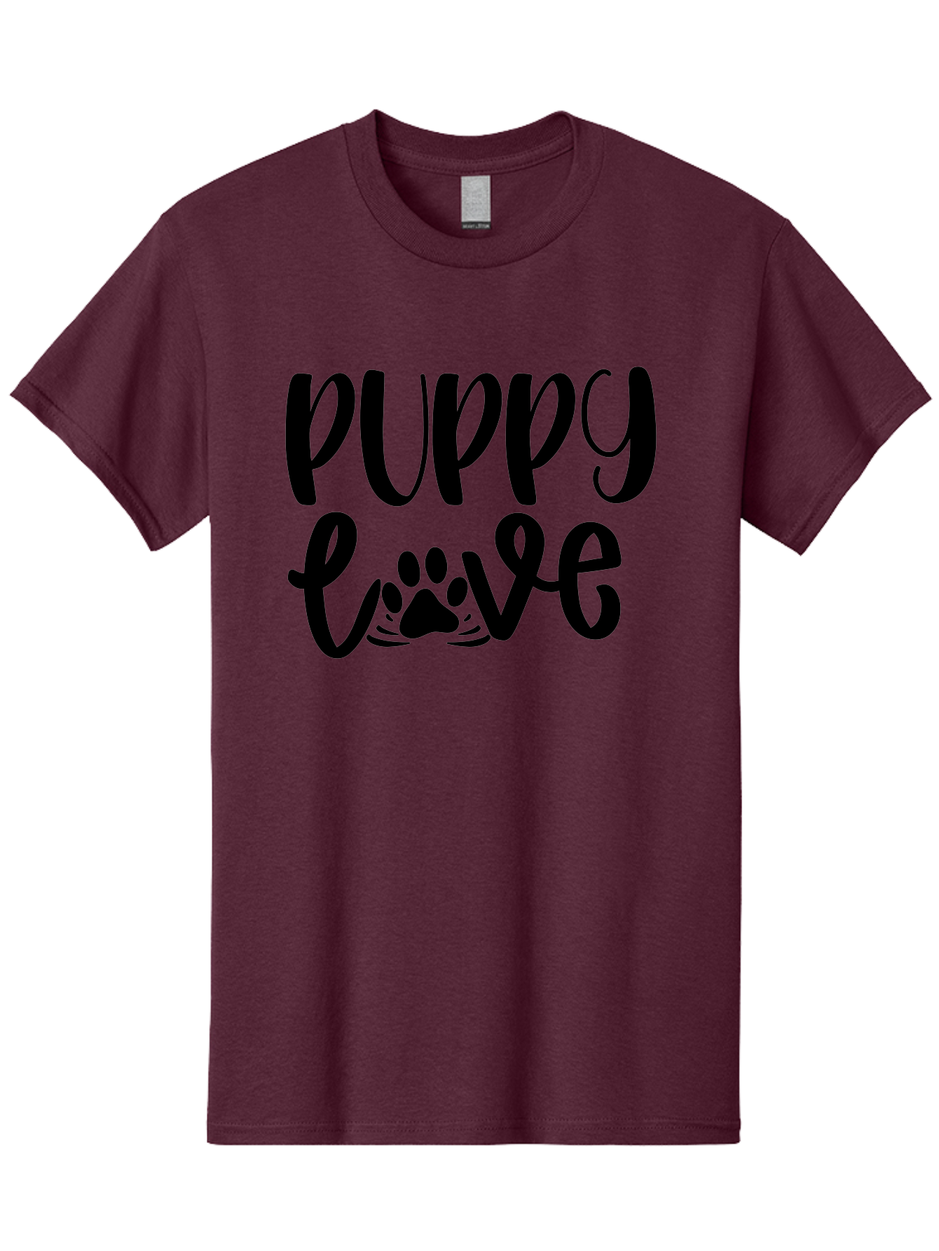 Puppy-Love Men'S Graphic Tee, 100% Cotton, Comfortable Casual Summer Wear, Machine Washable, Puppy Love, Dog Lovers, Cute Puppies, Paw Print, Heartwarming, Dog Owners, Pet Lovers, Adorable Designs, Typography Art Aad471 11