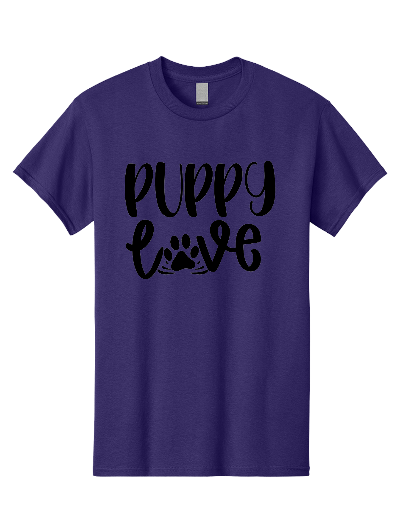 Puppy-Love Men'S Graphic Tee, 100% Cotton, Comfortable Casual Summer Wear, Machine Washable, Puppy Love, Dog Lovers, Cute Puppies, Paw Print, Heartwarming, Dog Owners, Pet Lovers, Adorable Designs, Typography Art Aad471 19