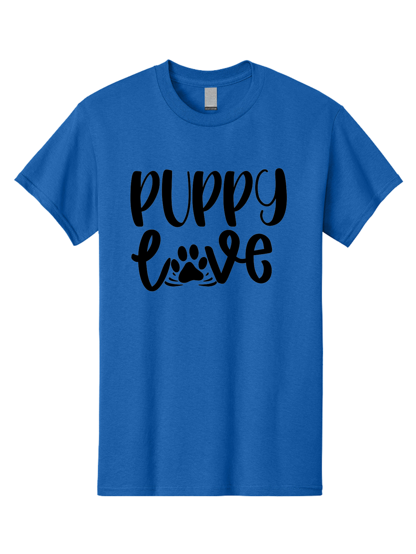 Puppy-Love Men'S Graphic Tee, 100% Cotton, Comfortable Casual Summer Wear, Machine Washable, Puppy Love, Dog Lovers, Cute Puppies, Paw Print, Heartwarming, Dog Owners, Pet Lovers, Adorable Designs, Typography Art Aad471 23