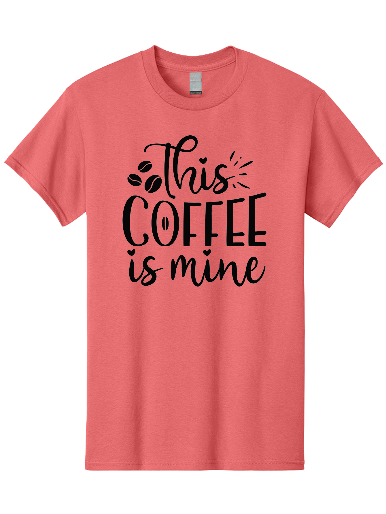 This-Coffee-Is-Mine Men'S Graphic Tee, 100% Cotton, Comfortable Casual Summer Wear, Machine Washable, Coffee Quote, Coffee Lover, Coffee Beans, Morning Coffee, Coffee Humor, Caffeine Fix, Coffee Obsession Aad492 25