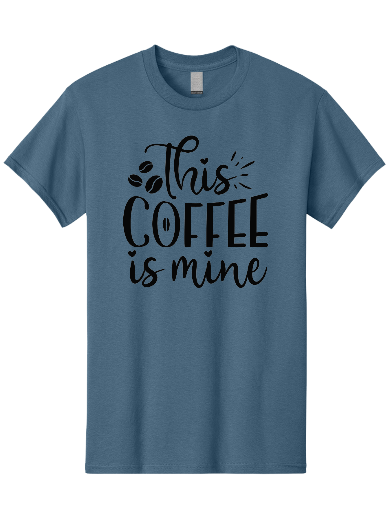 This-Coffee-Is-Mine Men'S Graphic Tee, 100% Cotton, Comfortable Casual Summer Wear, Machine Washable, Coffee Quote, Coffee Lover, Coffee Beans, Morning Coffee, Coffee Humor, Caffeine Fix, Coffee Obsession Aad492 11