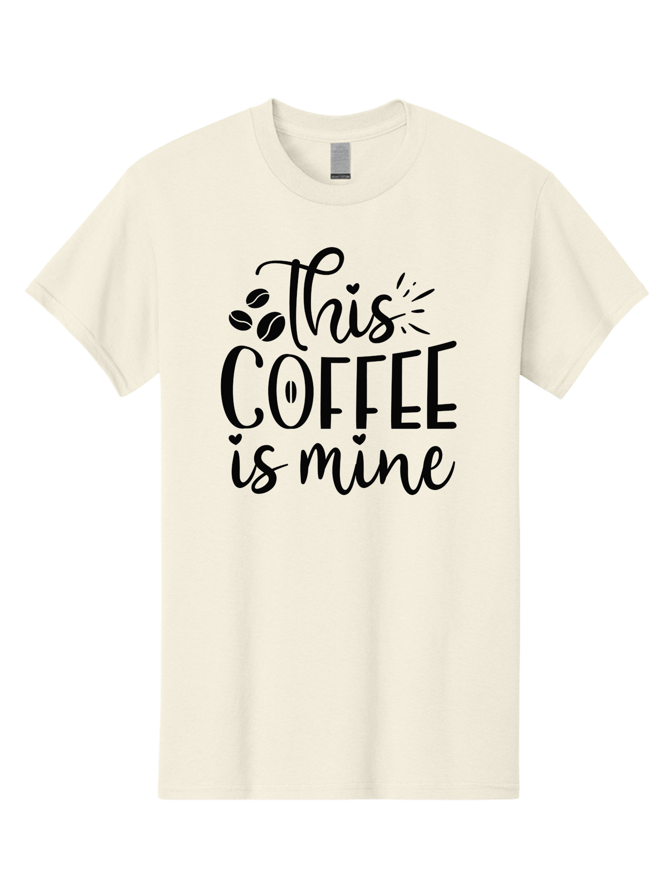 This-Coffee-Is-Mine Men'S Graphic Tee, 100% Cotton, Comfortable Casual Summer Wear, Machine Washable, Coffee Quote, Coffee Lover, Coffee Beans, Morning Coffee, Coffee Humor, Caffeine Fix, Coffee Obsession Aad492 3