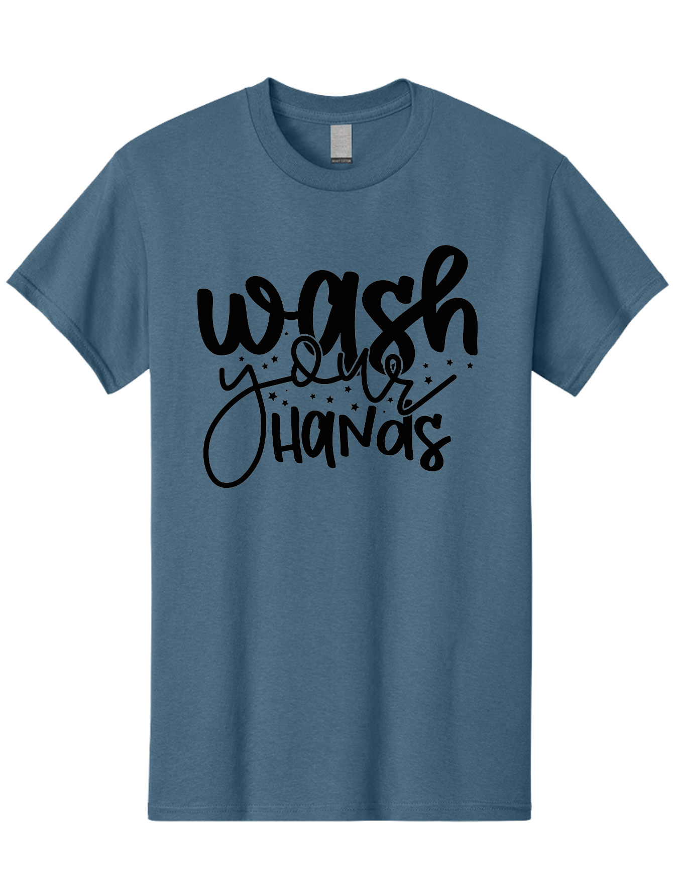 Wash-Your-Hands-1 Men'S Graphic Tee, 100% Cotton, Comfortable Casual Summer Wear, Machine Washable, Handwashing Reminder, Hygiene Tips, Health Awareness, Clean Hands, Wellness Promotion, Safety Signs, Prevent Germs Aad497 3