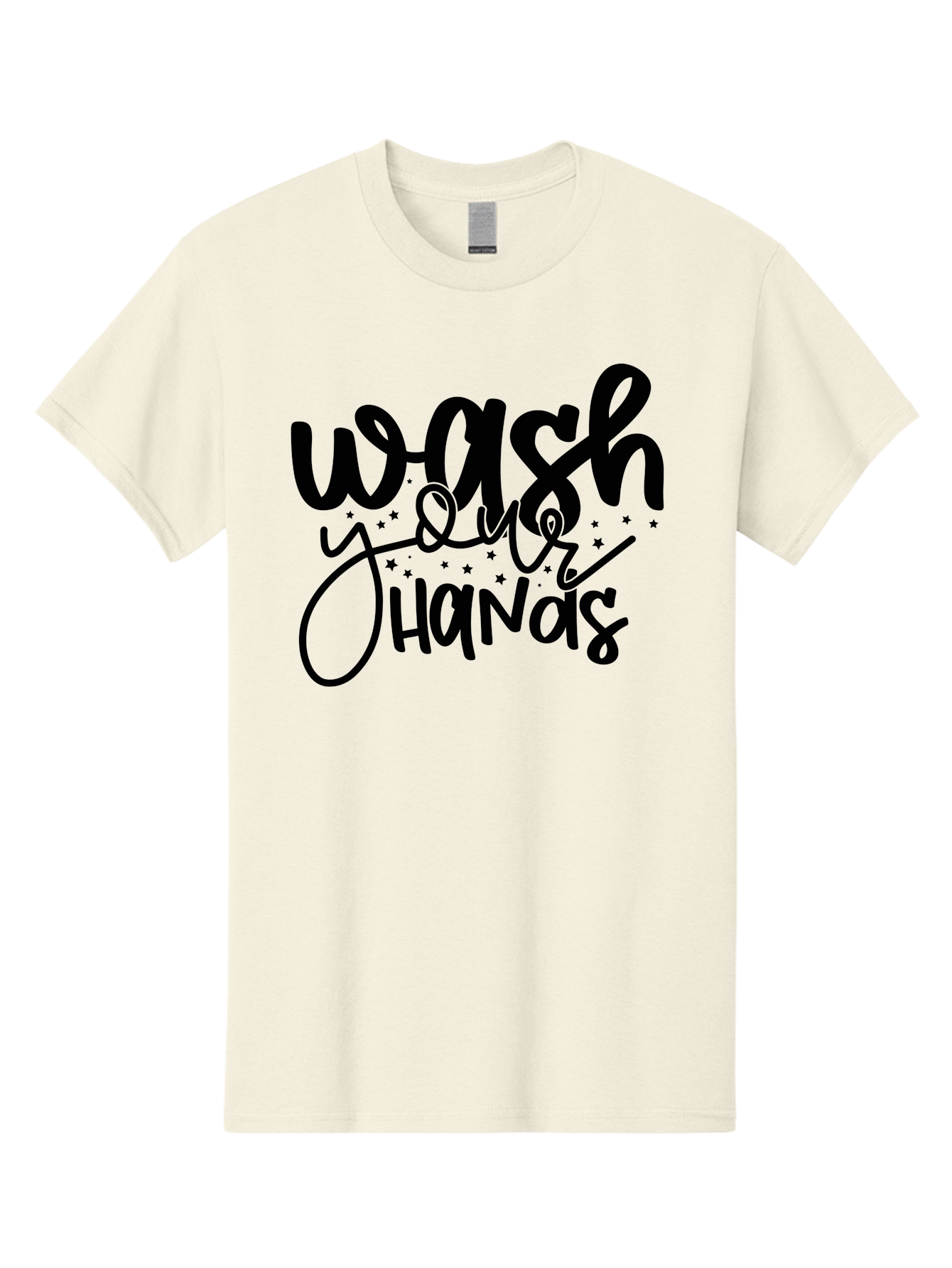 Wash-Your-Hands-1 Men'S Graphic Tee, 100% Cotton, Comfortable Casual Summer Wear, Machine Washable, Handwashing Reminder, Hygiene Tips, Health Awareness, Clean Hands, Wellness Promotion, Safety Signs, Prevent Germs Aad497 25