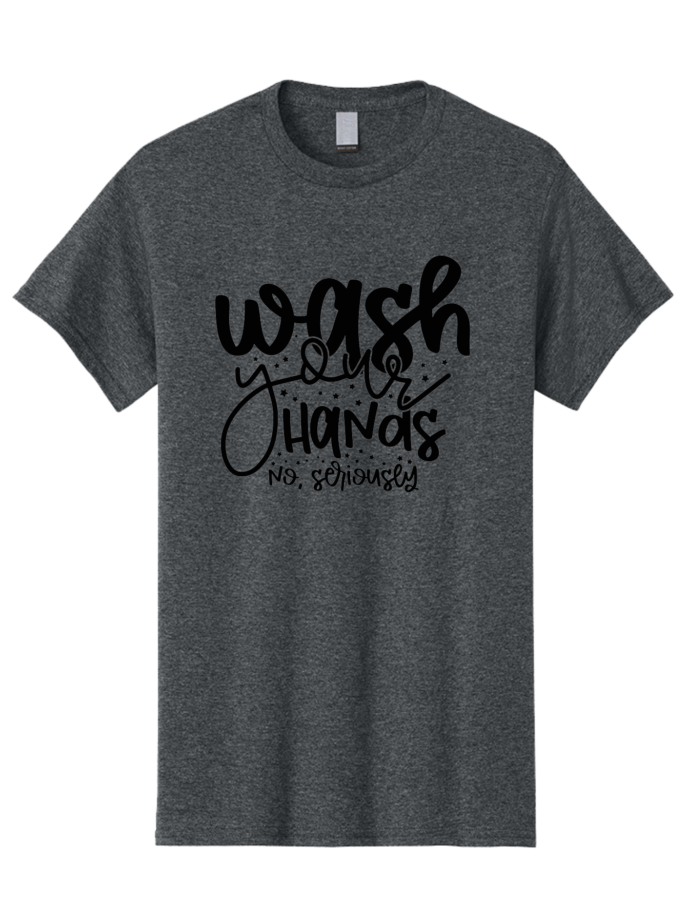 Wash-Your-Hands Men'S Graphic Tee, 100% Cotton, Comfortable Casual Summer Wear, Machine Washable, Hand Hygiene, Cleanliness, Health Awareness, Germ Prevention, Soap And Water, Clean Hands, Hygiene Reminder, Wellness Tips, Healthy Habits Aad499 7