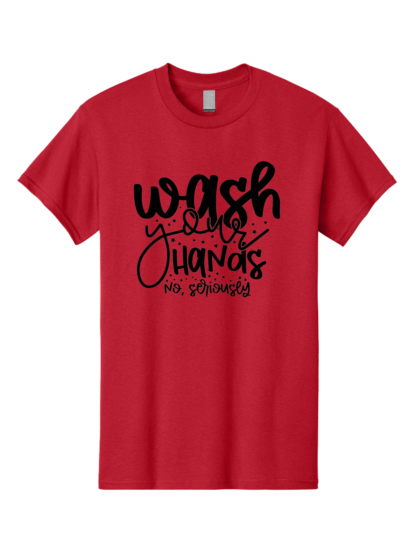 Wash-Your-Hands Men'S Graphic Tee, 100% Cotton, Comfortable Casual Summer Wear, Machine Washable, Hand Hygiene, Cleanliness, Health Awareness, Germ Prevention, Soap And Water, Clean Hands, Hygiene Reminder, Wellness Tips, Healthy Habits Aad499 19
