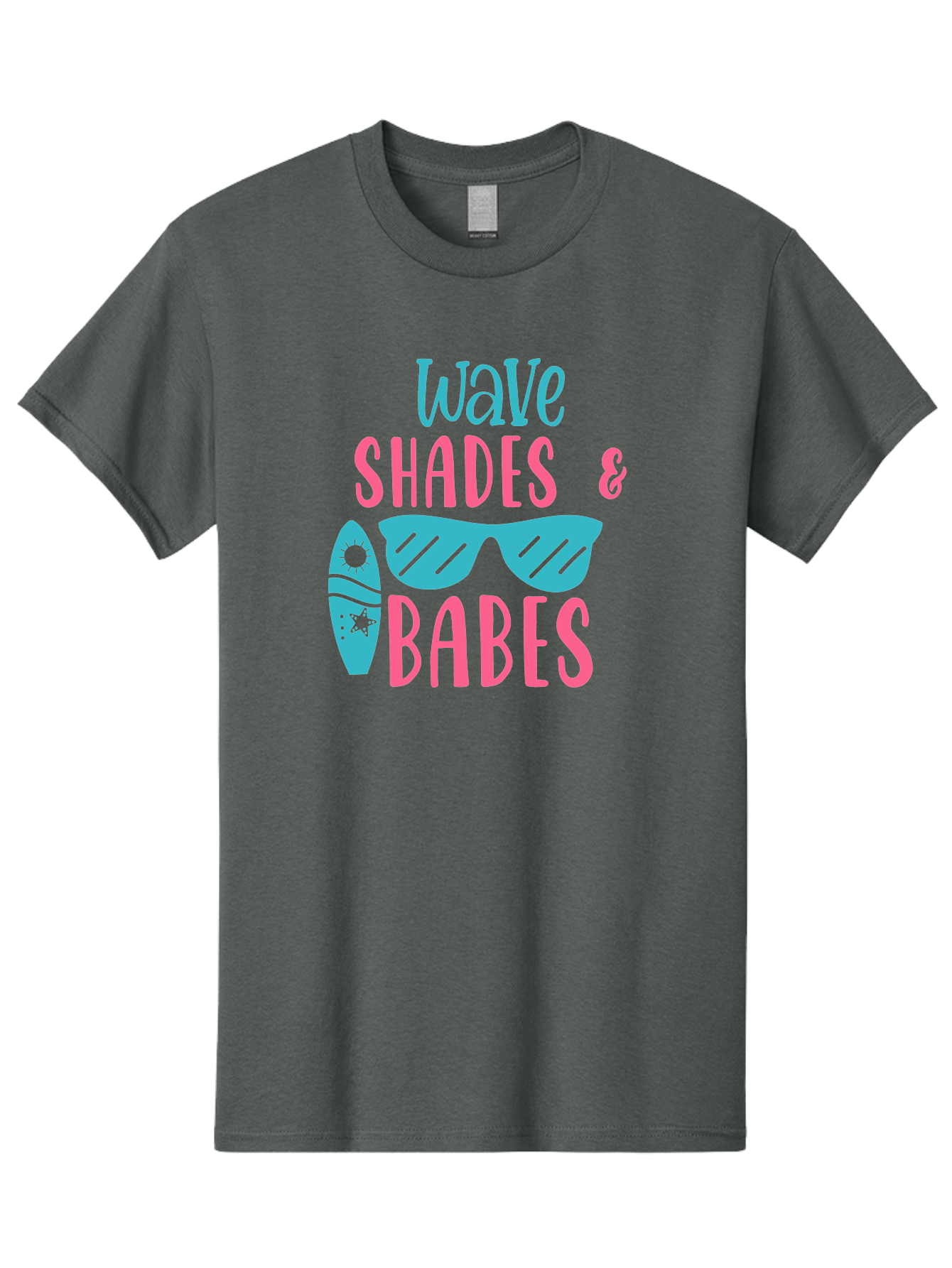 Wave-Shades-Babes Men'S Graphic Tee, 100% Cotton, Comfortable Casual Summer Wear, Machine Washable, Surfing, Sunglasses, Beach Culture, Summer Vibes, Wave Riders, Cool Shades, Beach Babes, Summer Fashion Aad500 13