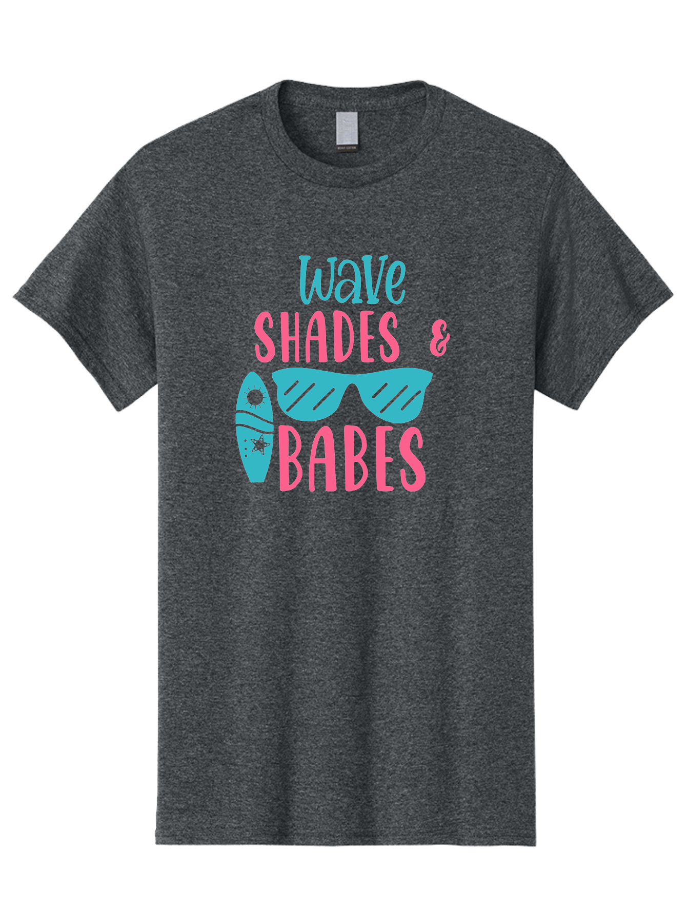 Wave-Shades-Babes Men'S Graphic Tee, 100% Cotton, Comfortable Casual Summer Wear, Machine Washable, Surfing, Sunglasses, Beach Culture, Summer Vibes, Wave Riders, Cool Shades, Beach Babes, Summer Fashion Aad500 19