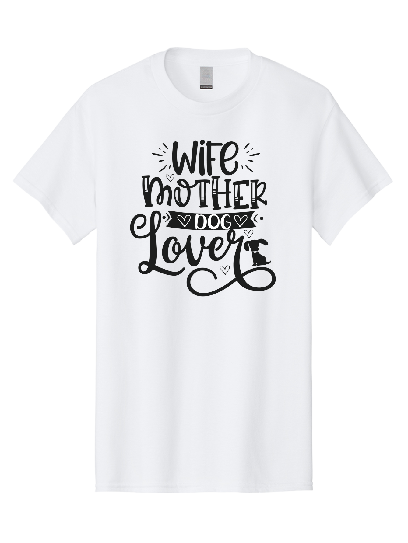 Wife-Mother-Dog-Lover Men'S Graphic Tee, 100% Cotton, Comfortable Casual Summer Wear, Machine Washable, Wife, Mother, Dog Lover, Dog Mom, Dog Mama, Dog Owner, Dog Enthusiast, Dog Quotes, Funny Dog Quotes, Dog Phrases, Dog Sayings Aad501 27