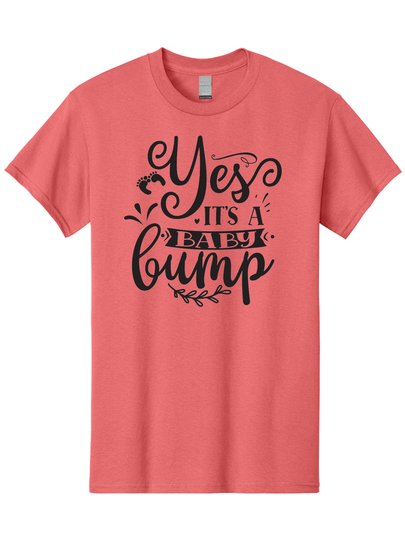Yes-It-S-A-Baby-Bump Men'S Graphic Tee, 100% Cotton, Comfortable Casual Summer Wear, Machine Washable, Baby Bump Announcement, Pregnancy Reveal, Baby On Board, Expecting A Baby, Baby Shower Invitation, Cute Baby Quote, Pregnancy Announcement, Aad509 23