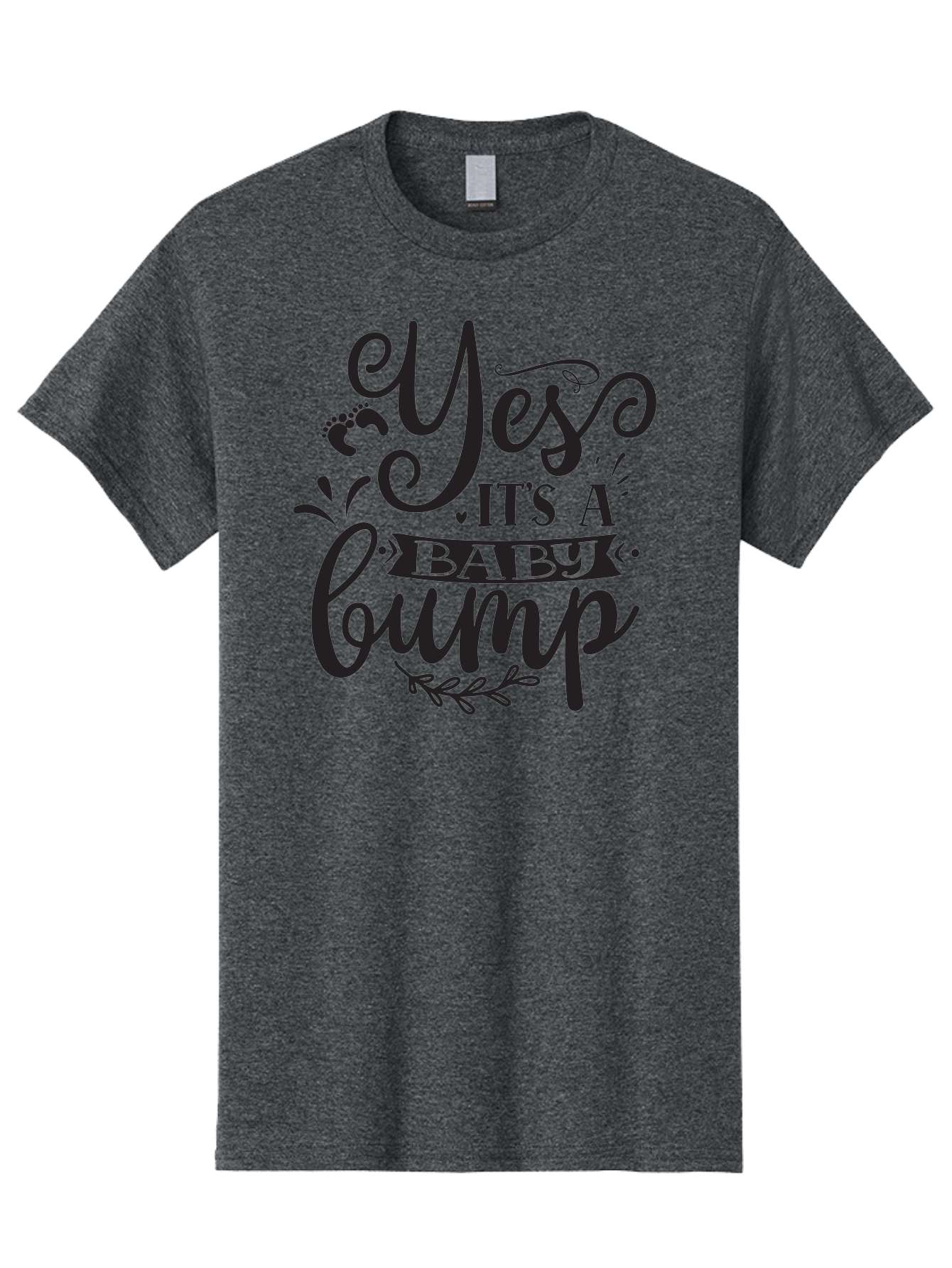 Yes-It-S-A-Baby-Bump Men'S Graphic Tee, 100% Cotton, Comfortable Casual Summer Wear, Machine Washable, Baby Bump Announcement, Pregnancy Reveal, Baby On Board, Expecting A Baby, Baby Shower Invitation, Cute Baby Quote, Pregnancy Announcement, Aad509 11