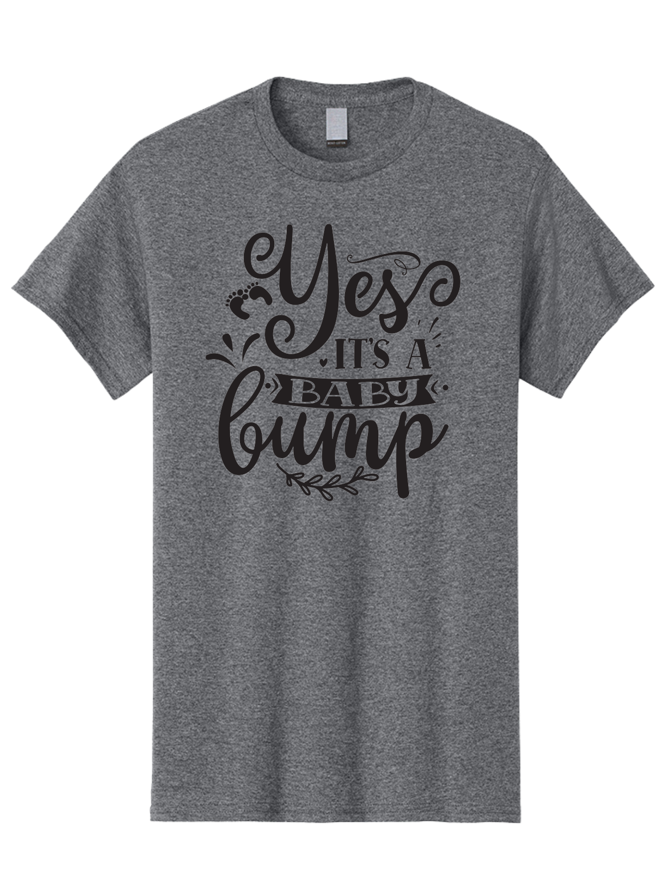 Yes-It-S-A-Baby-Bump Men'S Graphic Tee, 100% Cotton, Comfortable Casual Summer Wear, Machine Washable, Baby Bump Announcement, Pregnancy Reveal, Baby On Board, Expecting A Baby, Baby Shower Invitation, Cute Baby Quote, Pregnancy Announcement, Aad509 15
