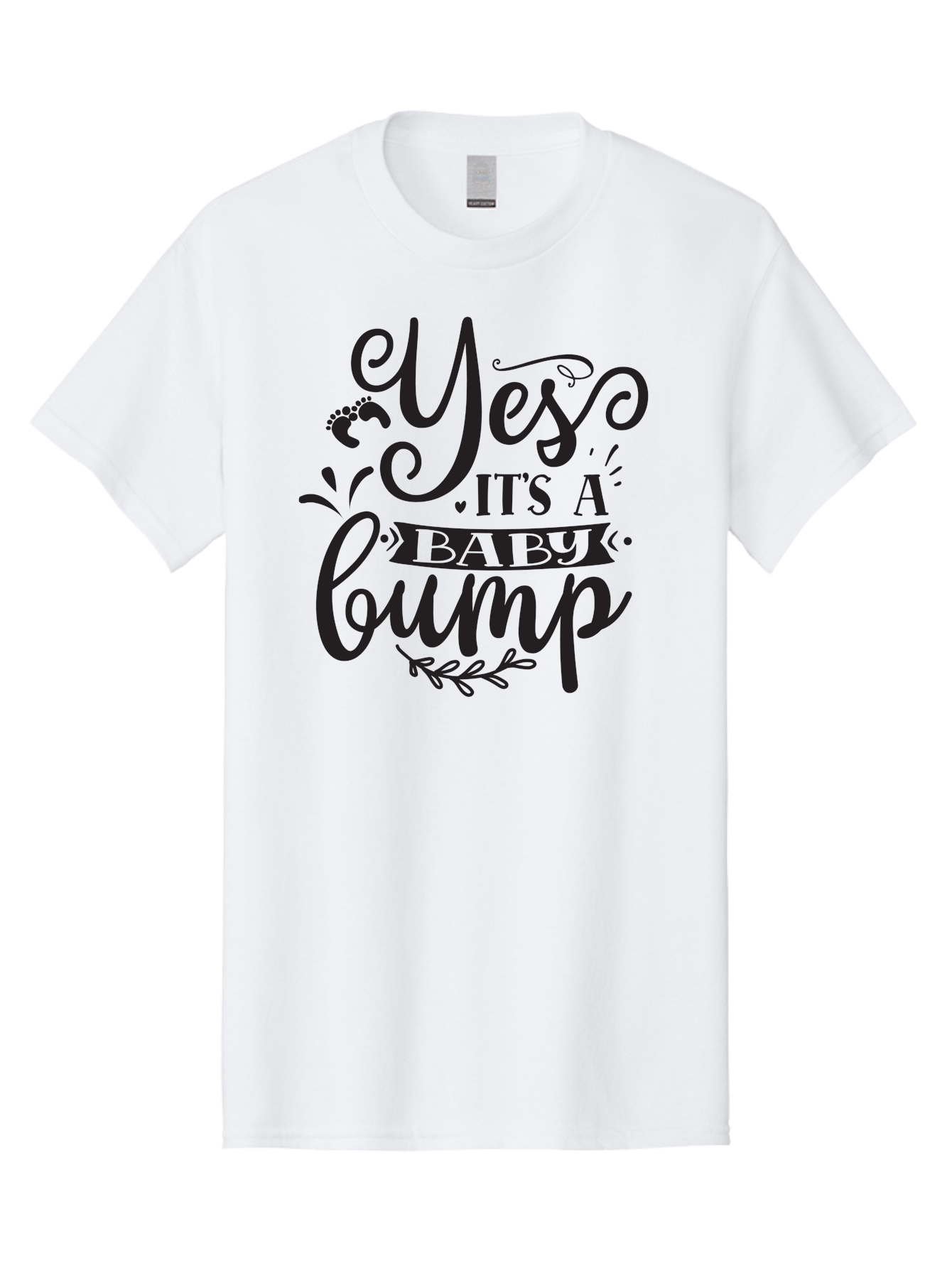 Yes-It-S-A-Baby-Bump Men'S Graphic Tee, 100% Cotton, Comfortable Casual Summer Wear, Machine Washable, Baby Bump Announcement, Pregnancy Reveal, Baby On Board, Expecting A Baby, Baby Shower Invitation, Cute Baby Quote, Pregnancy Announcement, Aad509 7