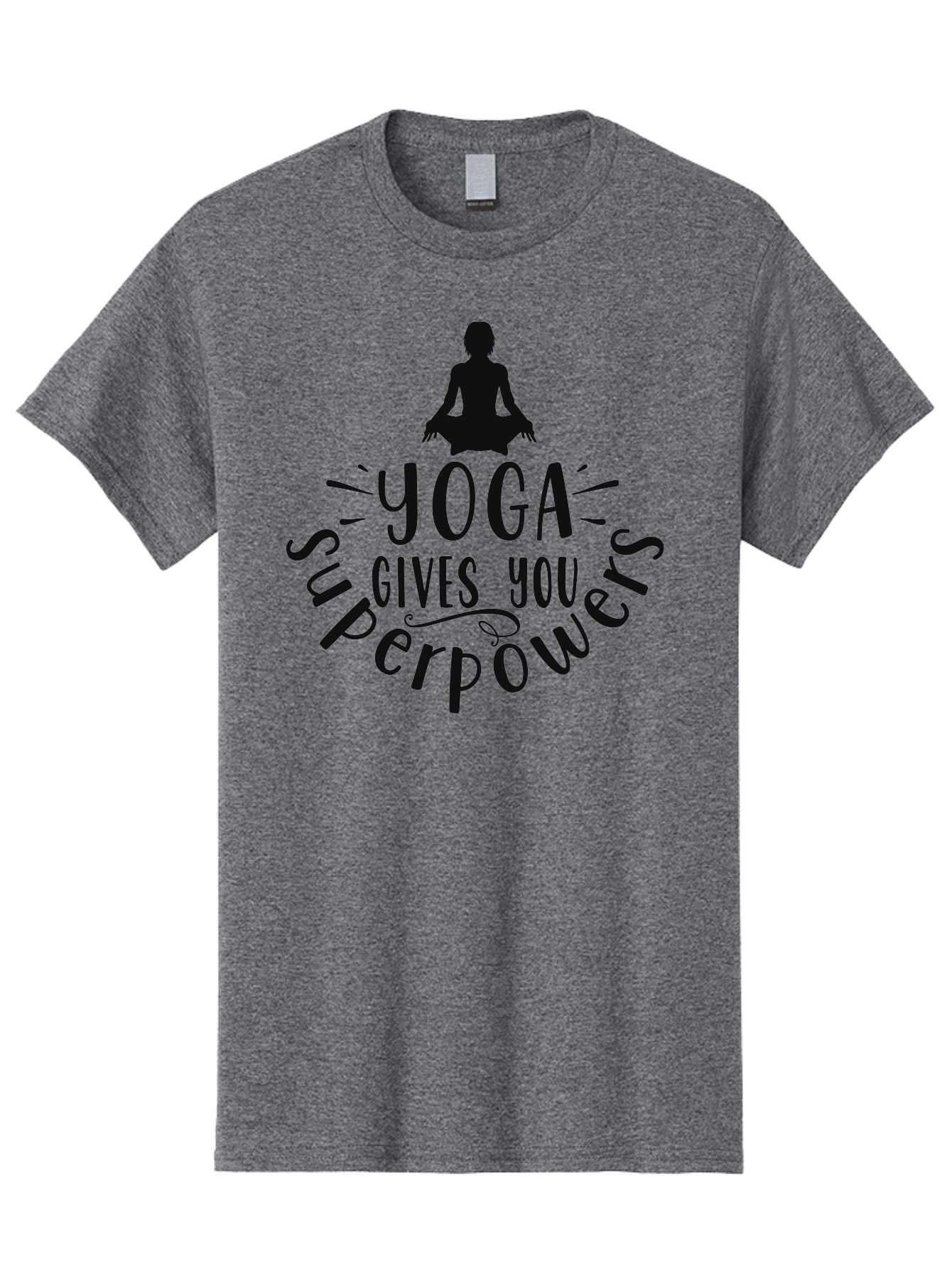 Yoga-Gives-You-Superpowers Men'S Graphic Tee, 100% Cotton, Comfortable Casual Summer Wear, Machine Washable, Yoga Benefits, Meditation, Mindfulness, Wellness, Fitness, Mental Health, Self Care, Yoga Practice, Inner Peace, Relaxation, Aad515 7