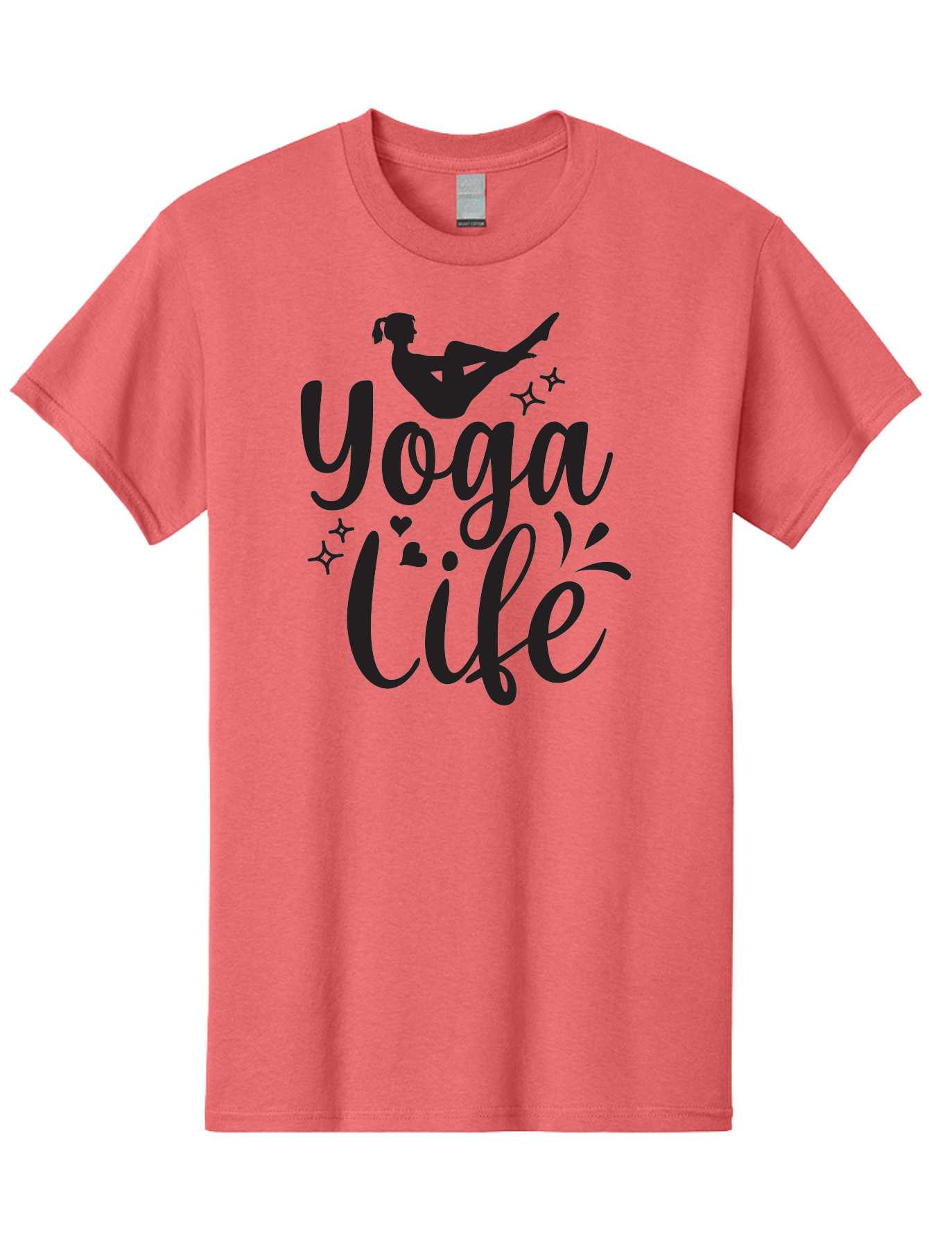 Yoga-Life Men'S Graphic Tee, 100% Cotton, Comfortable Casual Summer Wear, Machine Washable, Yoga Enthusiast, Silhouette Of A Yogi, Inspirational Quote, Wellness Lifestyle, Yoga Pose, Fitness Motivation, Meditation Practice, Yoga Love, Aad516 27