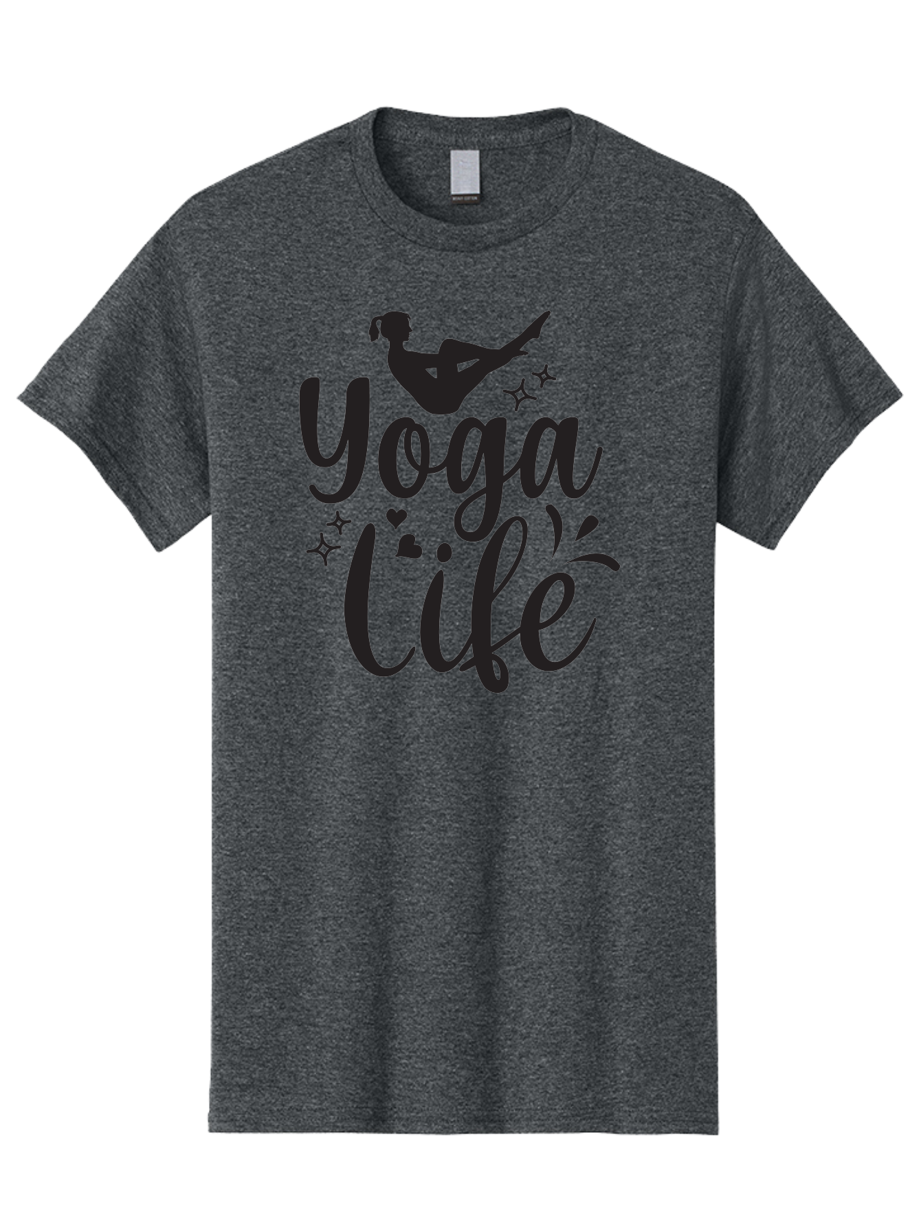 Yoga-Life Men'S Graphic Tee, 100% Cotton, Comfortable Casual Summer Wear, Machine Washable, Yoga Enthusiast, Silhouette Of A Yogi, Inspirational Quote, Wellness Lifestyle, Yoga Pose, Fitness Motivation, Meditation Practice, Yoga Love, Aad516 11