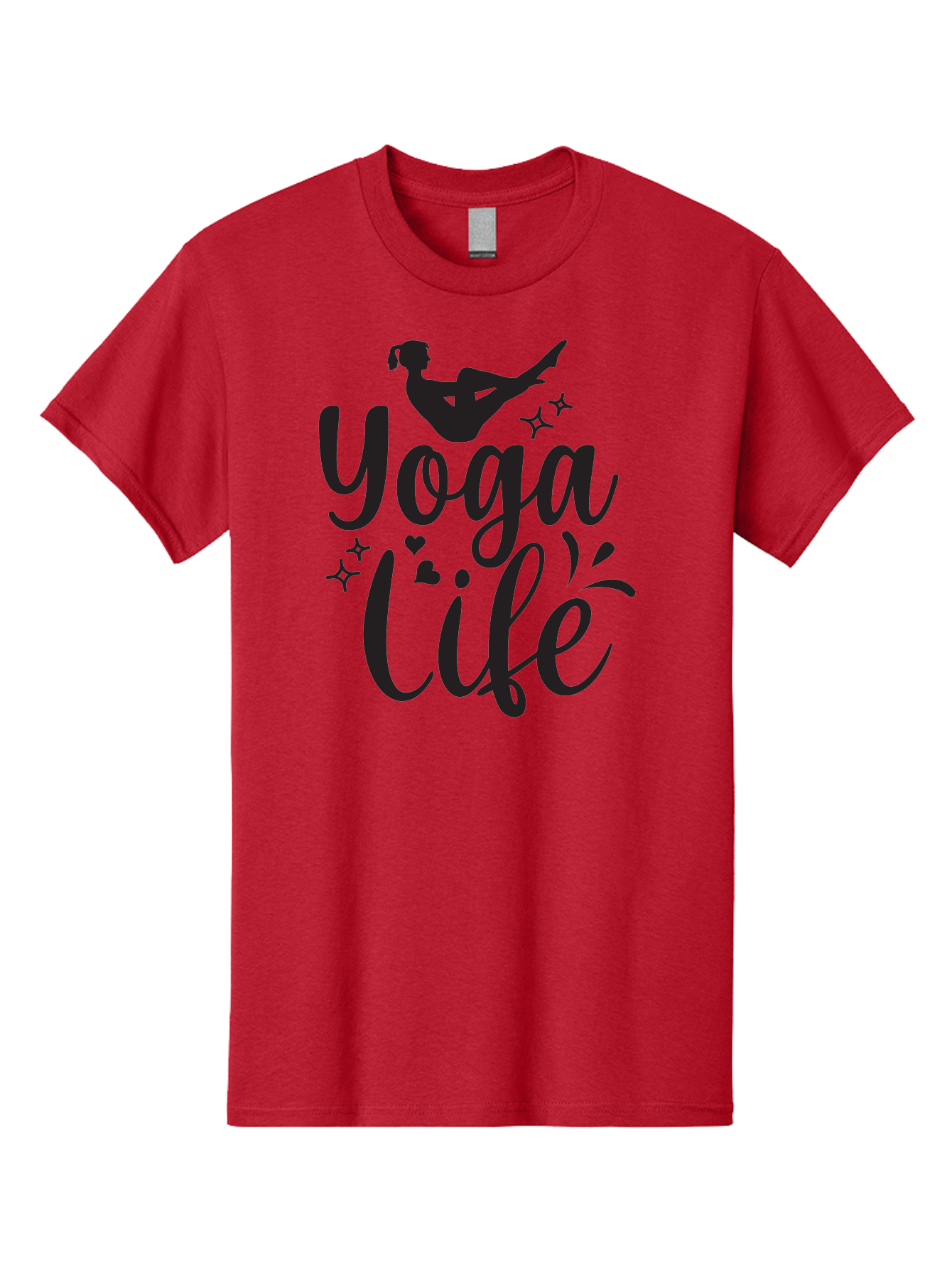 Yoga-Life Men'S Graphic Tee, 100% Cotton, Comfortable Casual Summer Wear, Machine Washable, Yoga Enthusiast, Silhouette Of A Yogi, Inspirational Quote, Wellness Lifestyle, Yoga Pose, Fitness Motivation, Meditation Practice, Yoga Love, Aad516 5