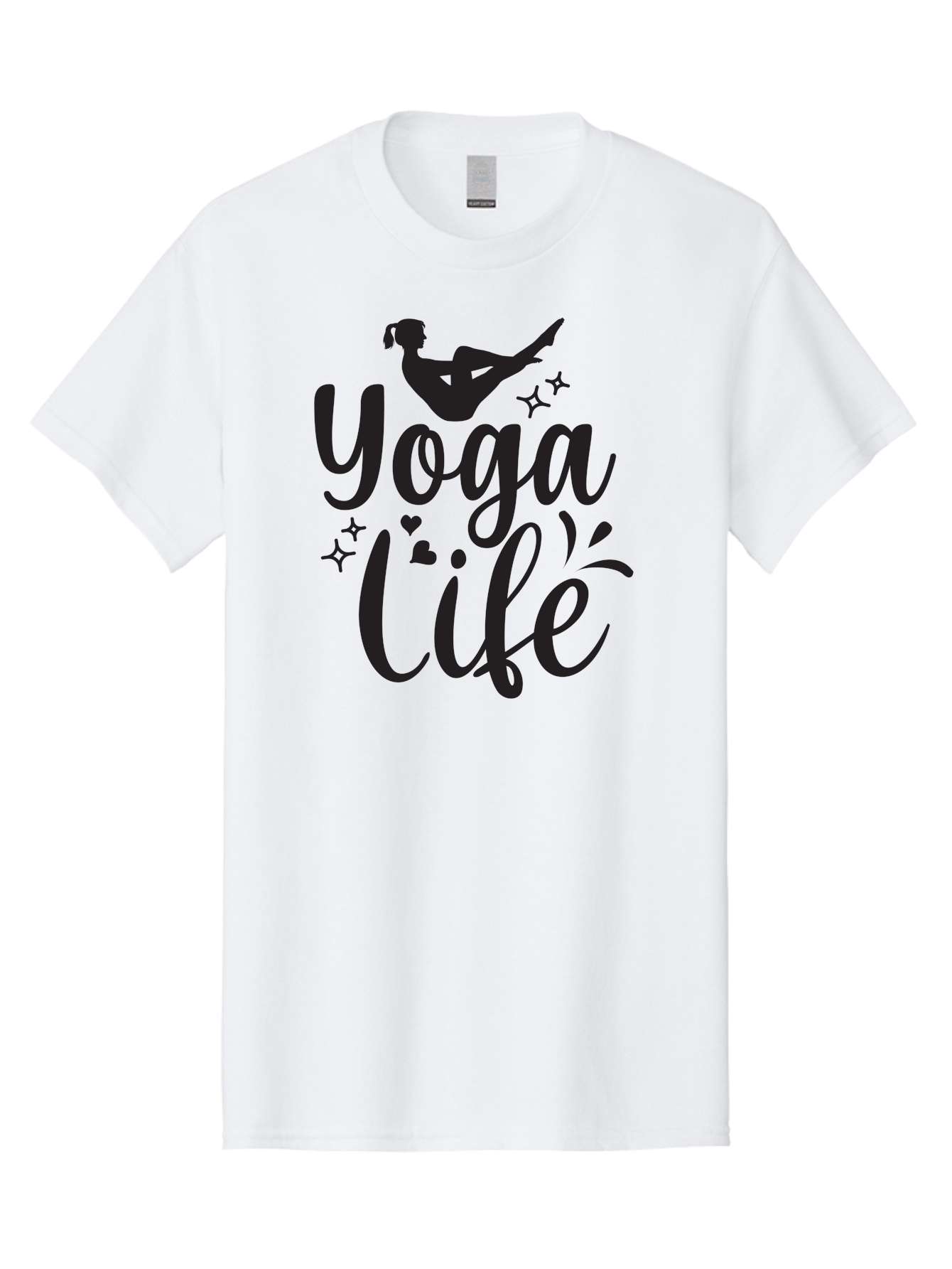 Yoga-Life Men'S Graphic Tee, 100% Cotton, Comfortable Casual Summer Wear, Machine Washable, Yoga Enthusiast, Silhouette Of A Yogi, Inspirational Quote, Wellness Lifestyle, Yoga Pose, Fitness Motivation, Meditation Practice, Yoga Love, Aad516 29