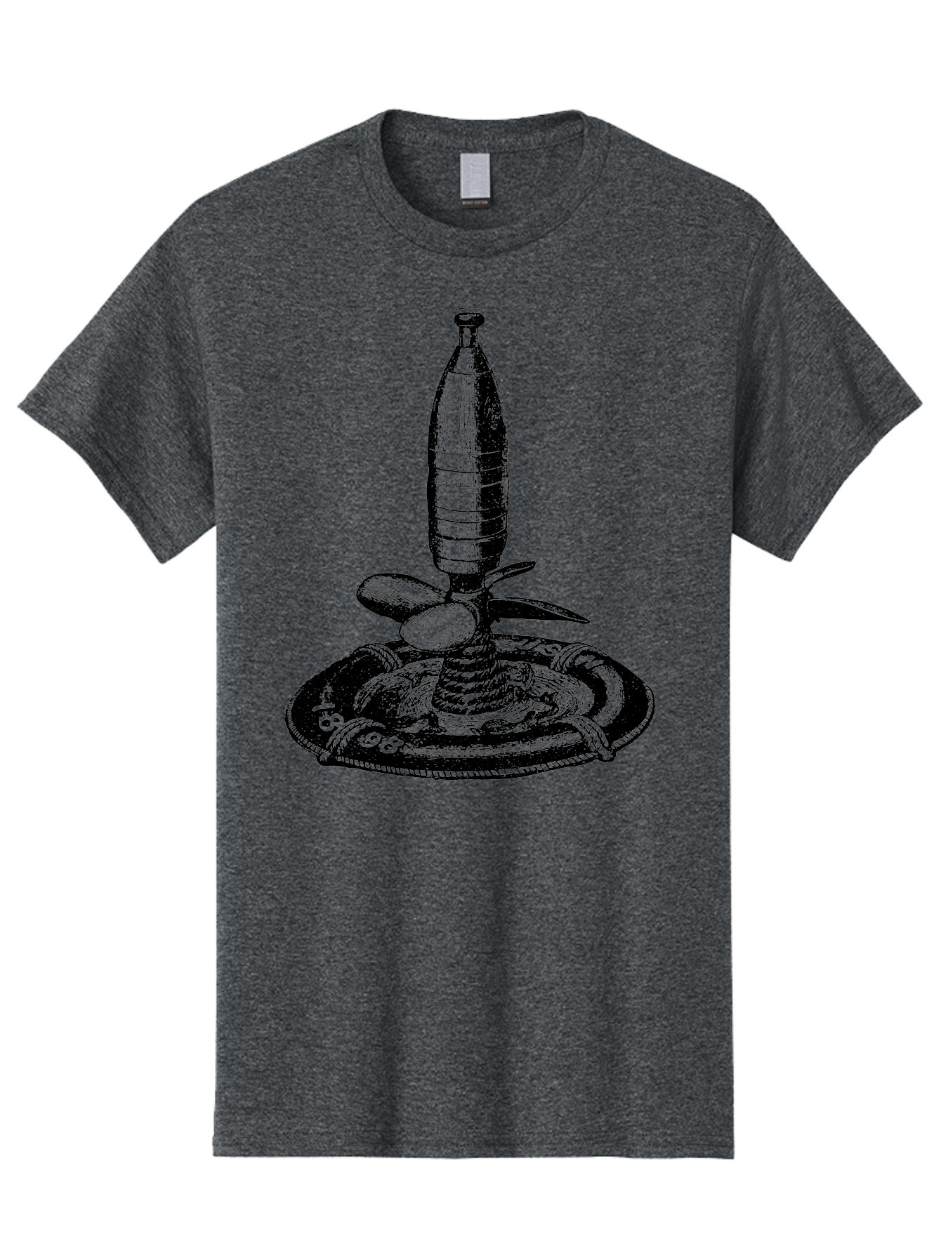 Bomb Men'S Graphic Tee, 100% Cotton, Comfortable Casual Summer Wear, Machine Washable, Explosive Device, Bomb Illustration, Vintage Artwork, Bomb On Plate, Coiled Spring, Detailed Engraving, Historical Graphic, War Symbol Aad519 29