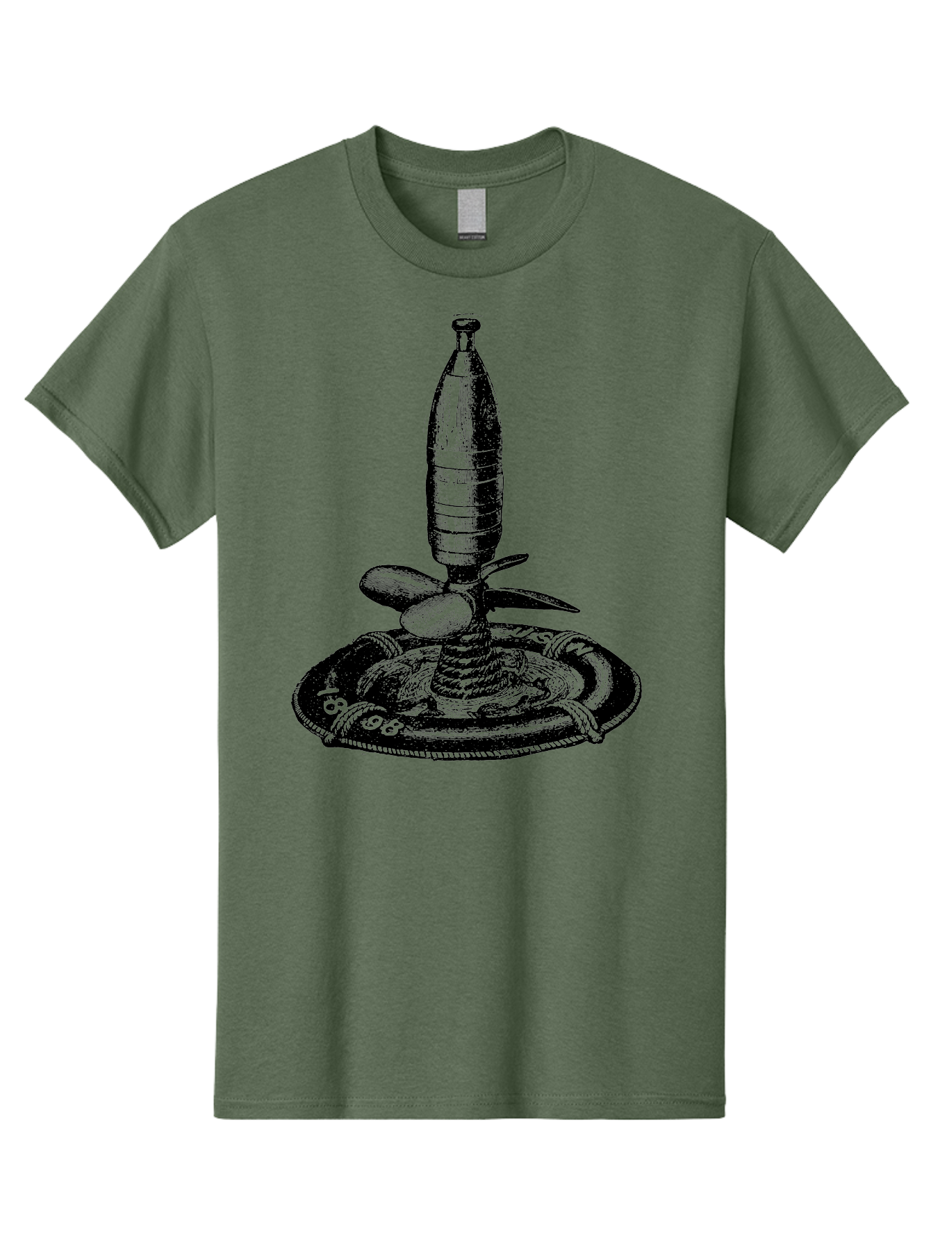 Bomb Men'S Graphic Tee, 100% Cotton, Comfortable Casual Summer Wear, Machine Washable, Explosive Device, Bomb Illustration, Vintage Artwork, Bomb On Plate, Coiled Spring, Detailed Engraving, Historical Graphic, War Symbol Aad519 13