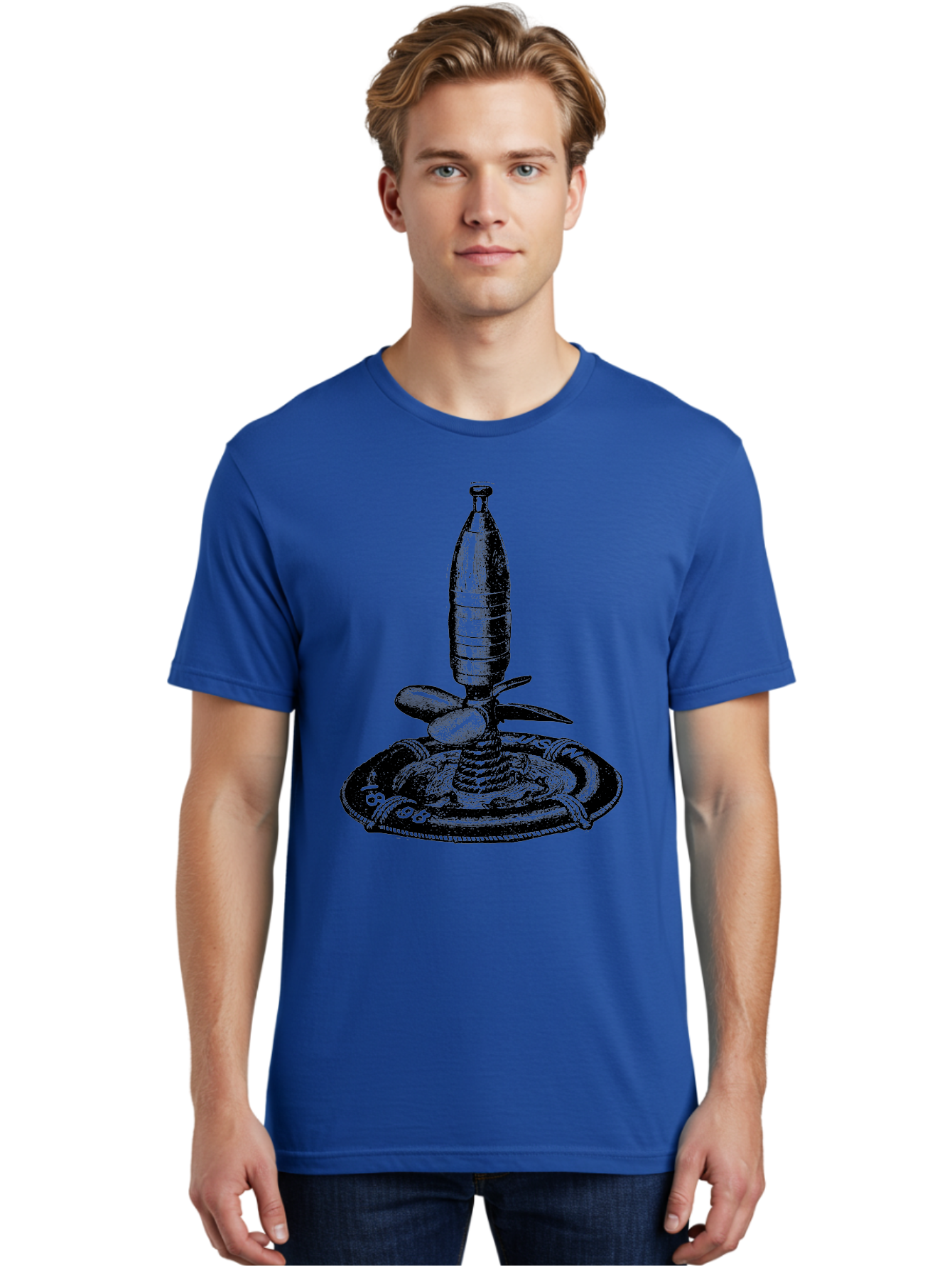 Bomb Men'S Graphic Tee, 100% Cotton, Comfortable Casual Summer Wear, Machine Washable, Explosive Device, Bomb Illustration, Vintage Artwork, Bomb On Plate, Coiled Spring, Detailed Engraving, Historical Graphic, War Symbol Aad519 26