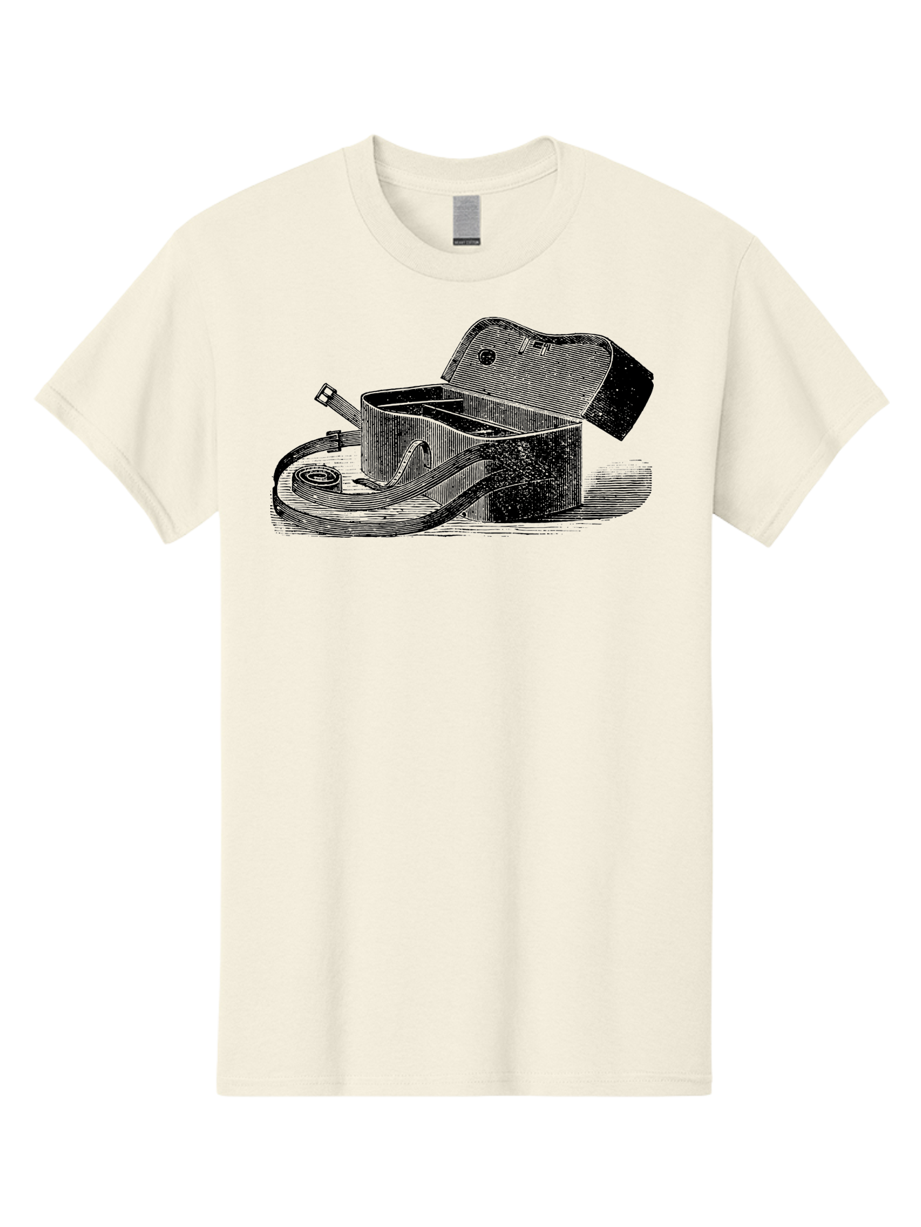Camera-Bag Men'S Graphic Tee, 100% Cotton, Comfortable Casual Summer Wear, Machine Washable, Vintage Camera Bag, Photography Equipment, Classic Design, Leather Strap, Retro Style, Camera Accessories, Photography Gear Aad520 5
