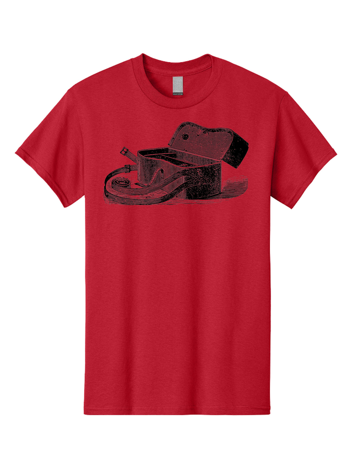 Camera-Bag Men'S Graphic Tee, 100% Cotton, Comfortable Casual Summer Wear, Machine Washable, Vintage Camera Bag, Photography Equipment, Classic Design, Leather Strap, Retro Style, Camera Accessories, Photography Gear Aad520 3