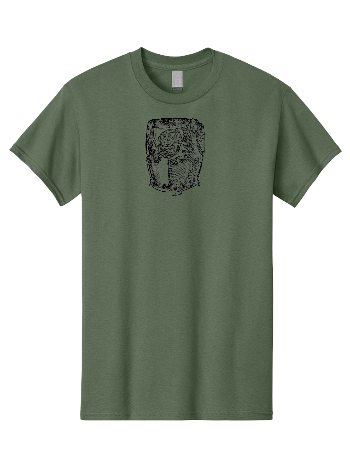 Cuirass-1 Men'S Graphic Tee, 100% Cotton, Comfortable Casual Summer Wear, Machine Washable, Vintage Breastplate, Roman Armor, Medieval Style, Protective Gear, Historical Reenactment, Military Attire, Ornate Design, Intricate Details Aad530 29