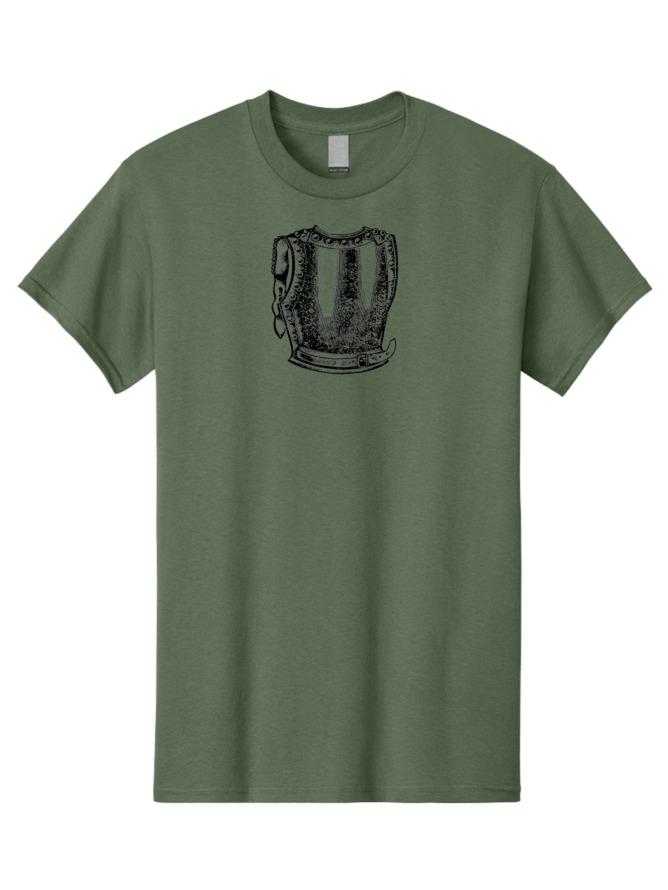 Cuirass-2 Men'S Graphic Tee, 100% Cotton, Comfortable Casual Summer Wear, Machine Washable, Medieval Armor, Historical Reenactment, Metal Protection, Armor Plating, Defensive Gear, Warrior Equipment, Armor Design, Historical Warfare, Aad531 3
