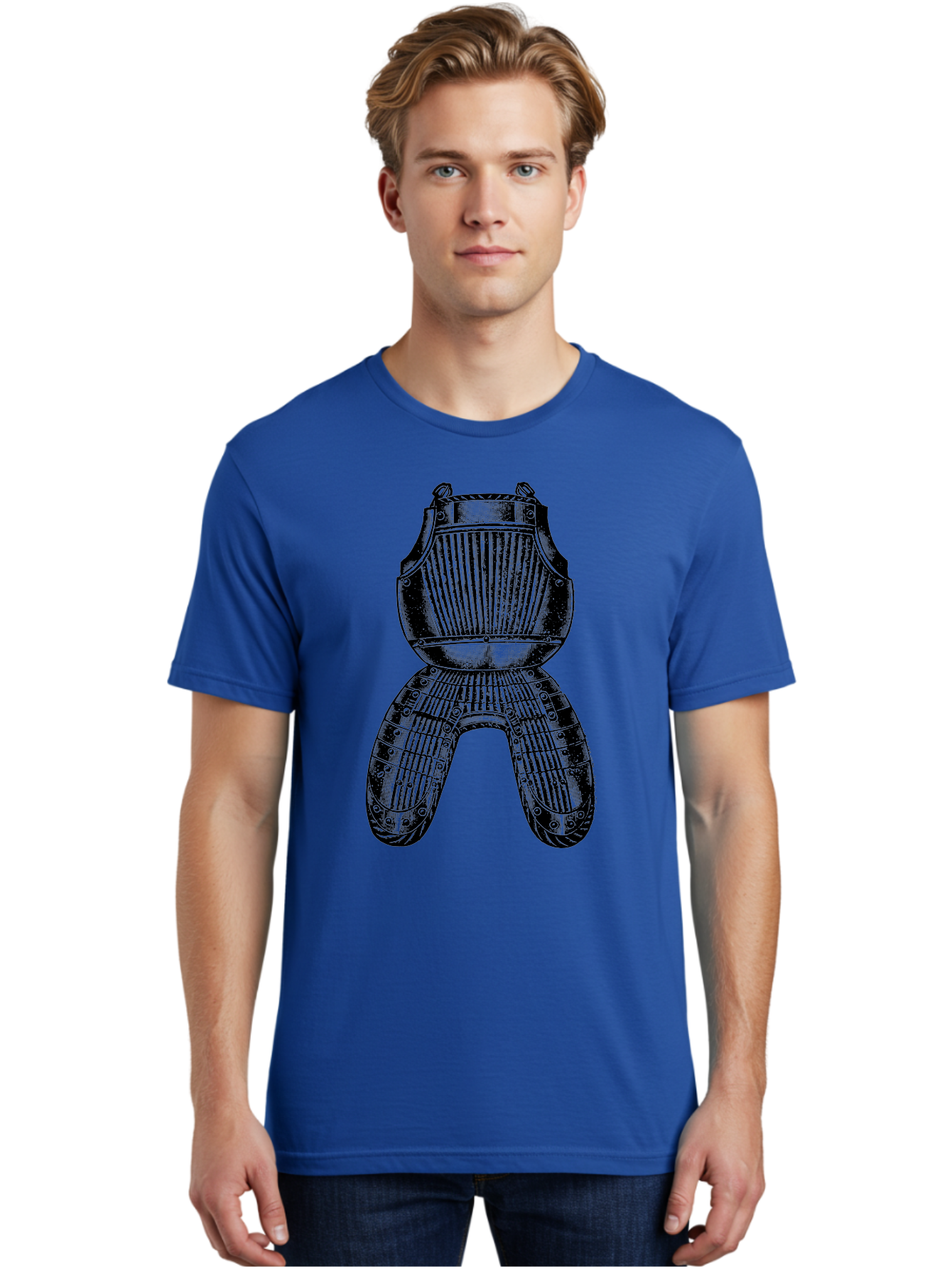 Diver-S-Suit Men'S Graphic Tee, 100% Cotton, Comfortable Casual Summer Wear, Machine Washable, Medieval Armor, Protective Gear, Historical Relic, Knight'S Attire, Metal Craftsmanship, Vintage Design, Decorative Armor, Historical Artifact Aad534 12