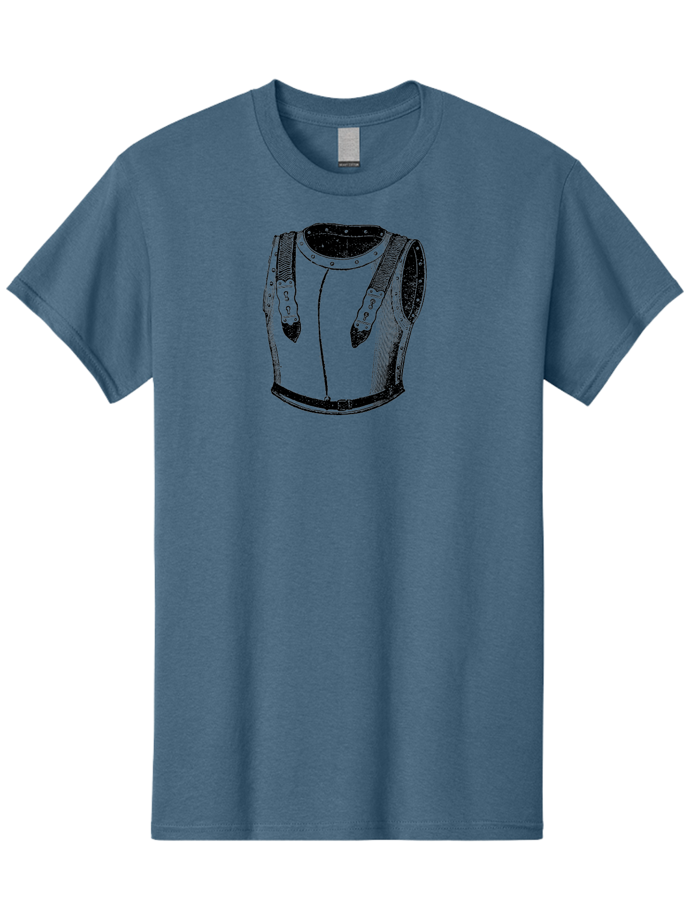 Leather-Corset Men'S Graphic Tee, 100% Cotton, Comfortable Casual Summer Wear, Machine Washable, Medieval Armor, Leather Protection, Historical Clothing, Black And White Illustration, Armor Straps, Keyhole Buckles, Vintage Style, Aad545 11