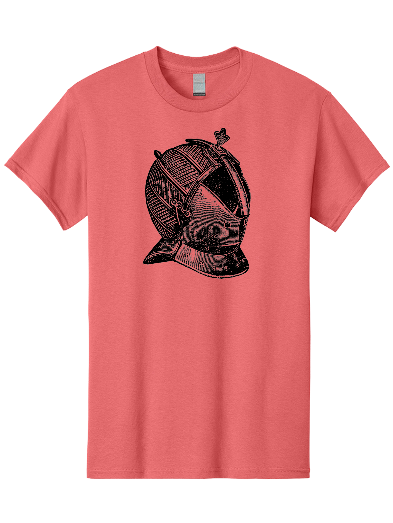 Medieval-Knight-Helmet Men'S Graphic Tee, 100% Cotton, Comfortable Casual Summer Wear, Machine Washable, Medieval Armor, Knight Helmet, Protective Gear, Armor Design, Historical Warfare, Metal Craftsmanship, Medieval Knight Aad548 11
