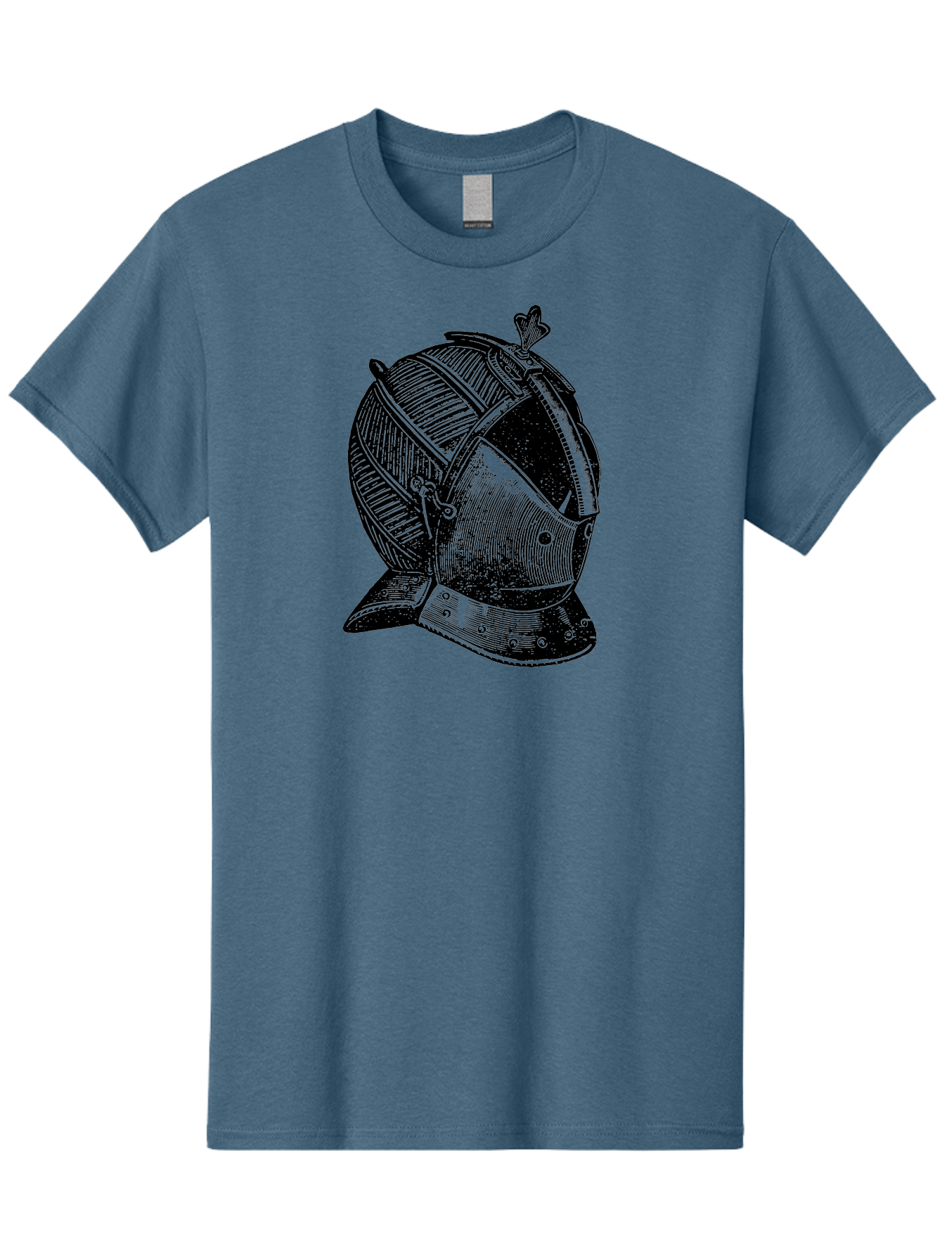Medieval-Knight-Helmet Men'S Graphic Tee, 100% Cotton, Comfortable Casual Summer Wear, Machine Washable, Medieval Armor, Knight Helmet, Protective Gear, Armor Design, Historical Warfare, Metal Craftsmanship, Medieval Knight Aad548 7