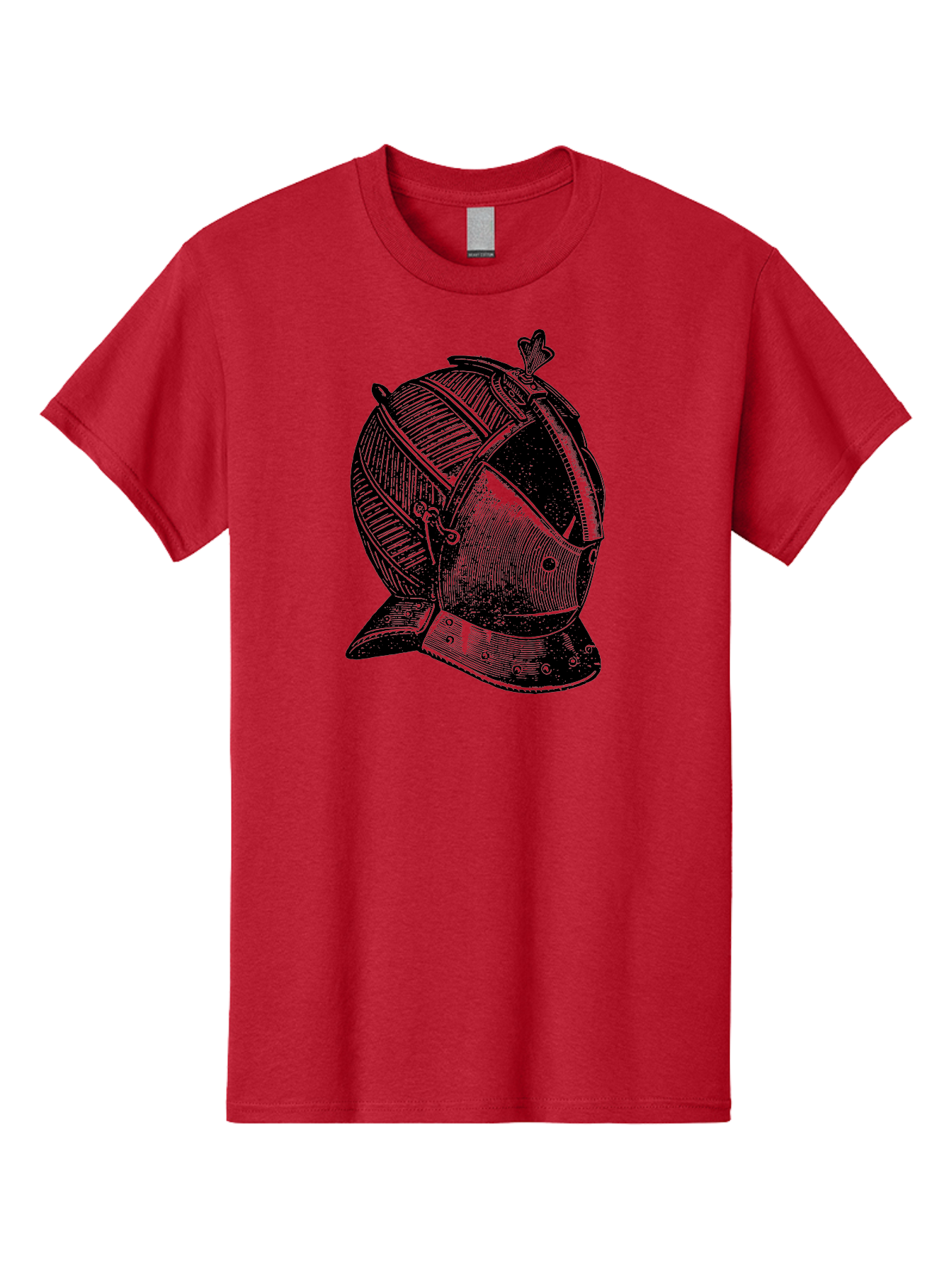 Medieval-Knight-Helmet Men'S Graphic Tee, 100% Cotton, Comfortable Casual Summer Wear, Machine Washable, Medieval Armor, Knight Helmet, Protective Gear, Armor Design, Historical Warfare, Metal Craftsmanship, Medieval Knight Aad548 21