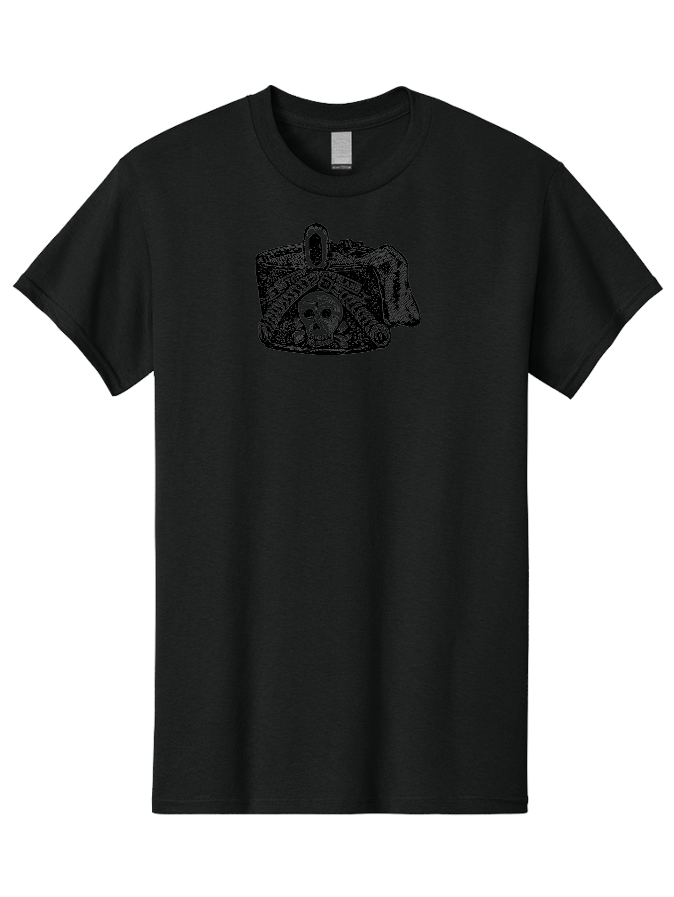 Mit-Got-Waterland Men'S Graphic Tee, 100% Cotton, Comfortable Casual Summer Wear, Machine Washable, Skull And Crossbones, Pirate Hat, Skull Illustration, Crossbones Symbol, Mit Goo Ferland, Pirate-Themed Artwork, Gothic Artwork, Aad551 23
