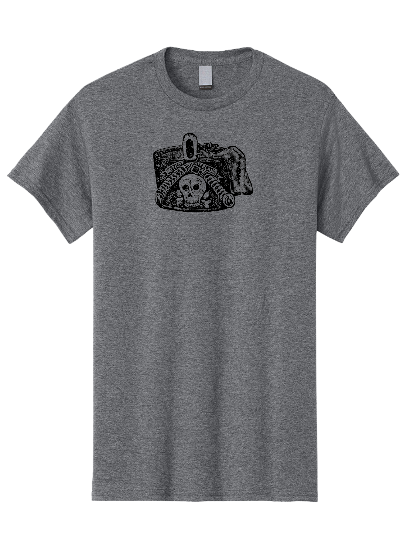 Mit-Got-Waterland Men'S Graphic Tee, 100% Cotton, Comfortable Casual Summer Wear, Machine Washable, Skull And Crossbones, Pirate Hat, Skull Illustration, Crossbones Symbol, Mit Goo Ferland, Pirate-Themed Artwork, Gothic Artwork, Aad551 21