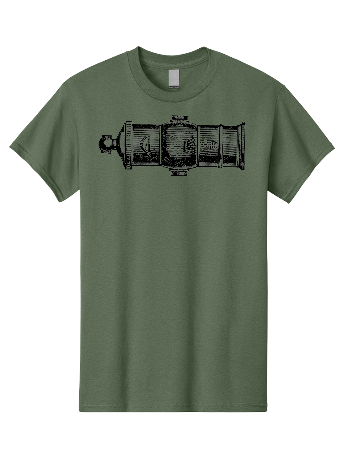 Pin-Fegut-1770-Gun Men'S Graphic Tee, 100% Cotton, Comfortable Casual Summer Wear, Machine Washable, Vintage Cannon, Historic Artillery, Pin Rebuilt 1770, Antique Weapon, Military History, Naval Warfare, Emblematic Design, Symbolic Markings Aad553 25
