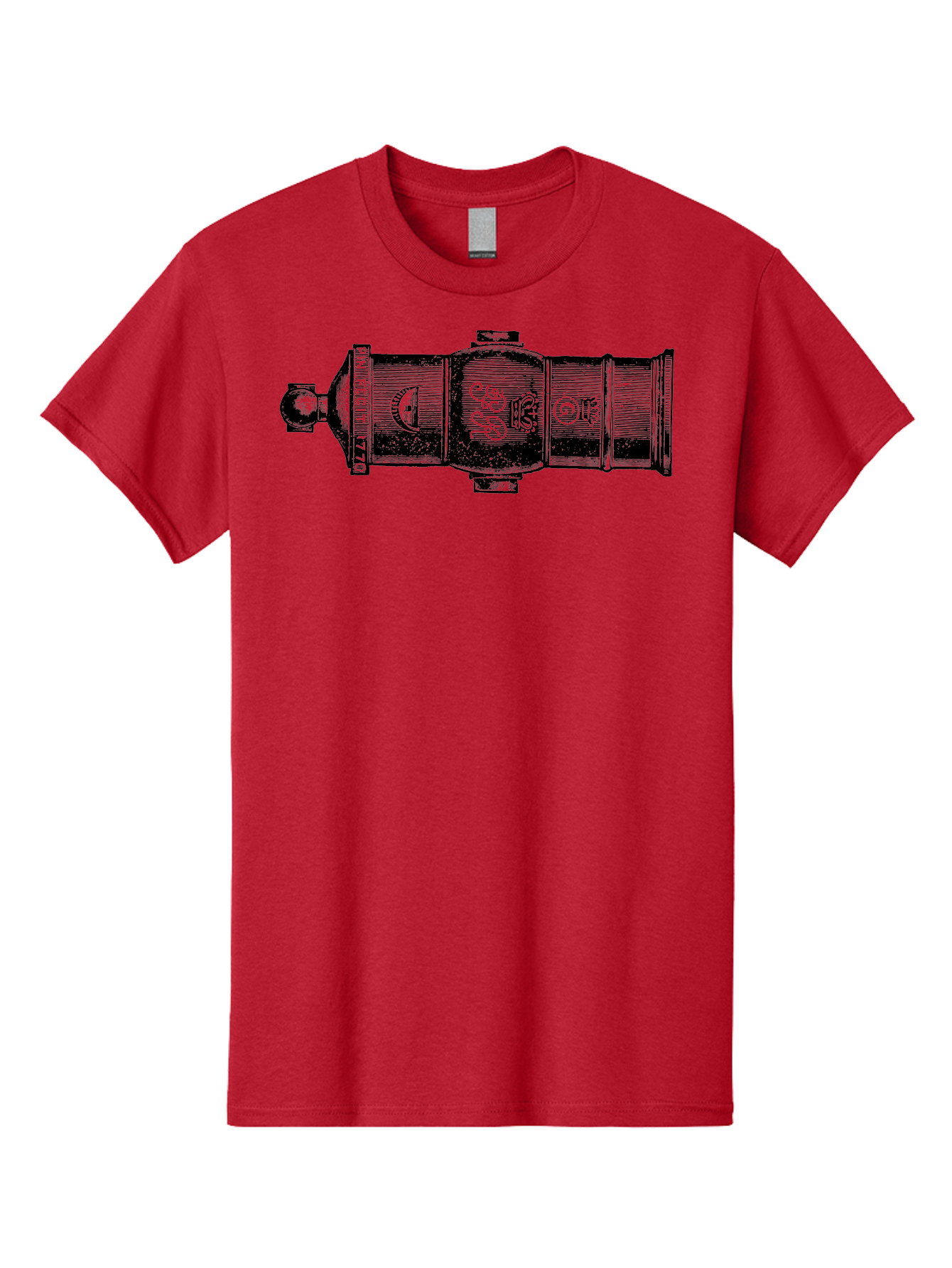 Pin-Fegut-1770-Gun Men'S Graphic Tee, 100% Cotton, Comfortable Casual Summer Wear, Machine Washable, Vintage Cannon, Historic Artillery, Pin Rebuilt 1770, Antique Weapon, Military History, Naval Warfare, Emblematic Design, Symbolic Markings Aad553 29