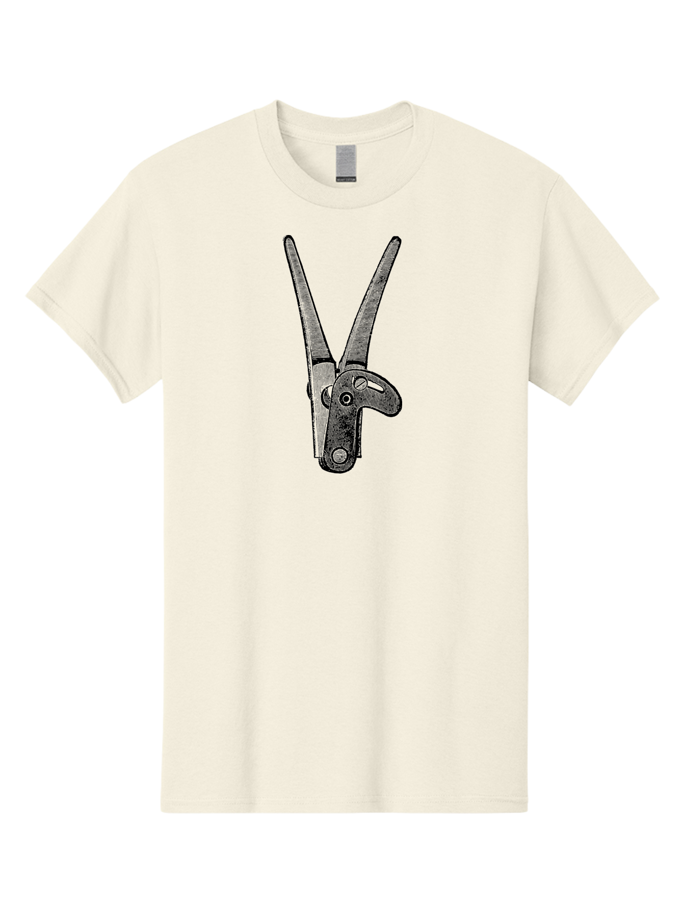Pruning-Shears Men'S Graphic Tee, 100% Cotton, Comfortable Casual Summer Wear, Machine Washable, Pruning Shears, Gardening Tool, Cutting Equipment, Horticulture, Plant Care, Garden Maintenance, Sharp Blades, Gardening Scissors Aad556 3