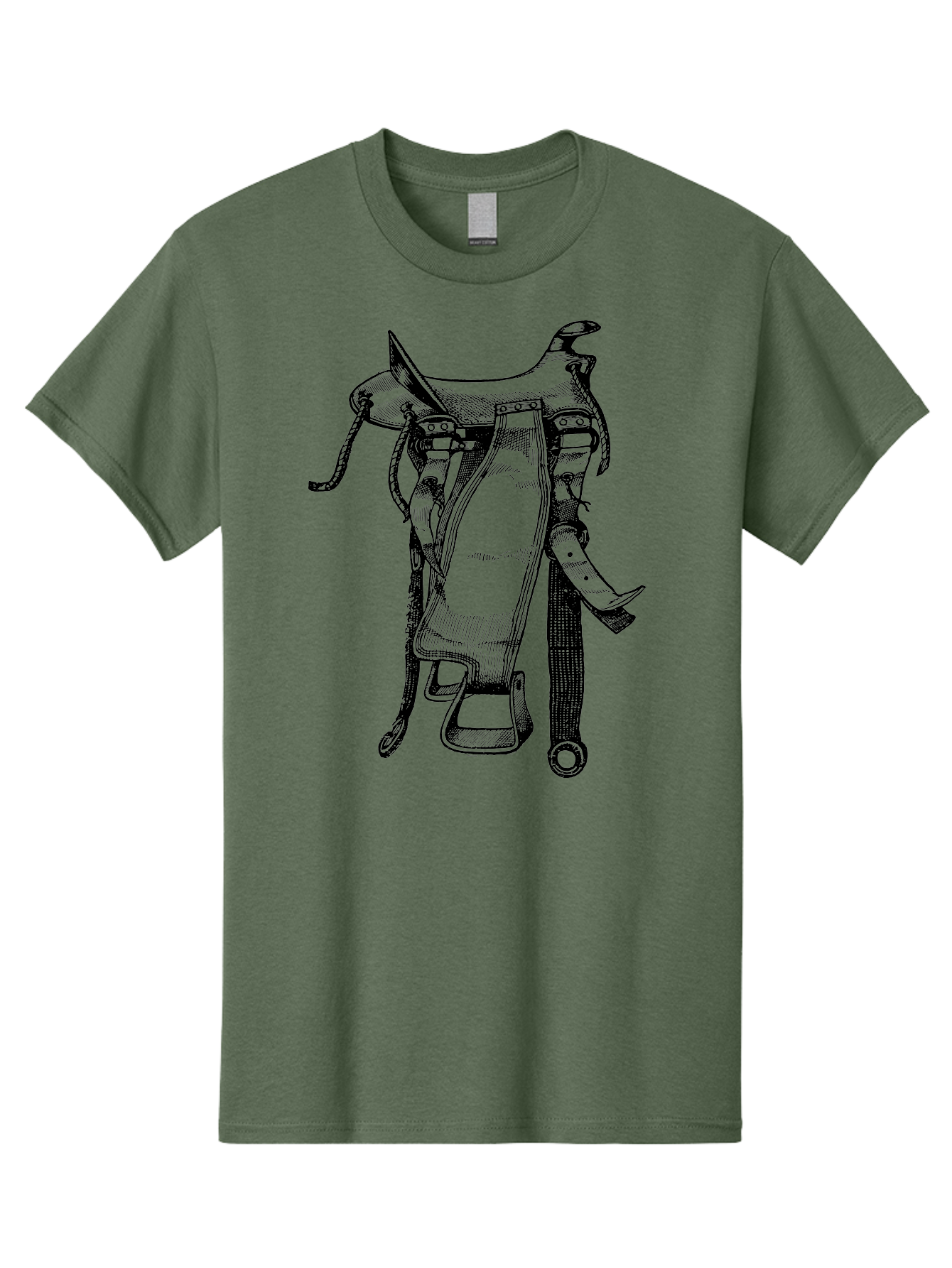 Saddle Men'S Graphic Tee, 100% Cotton, Comfortable Casual Summer Wear, Machine Washable, Western Saddle, Horse Riding, Rodeo, Western Wear, Equestrian Equipment, Leather Saddle, Riding Gear, Cowboy Equipment, Horseback Riding Aad557 17