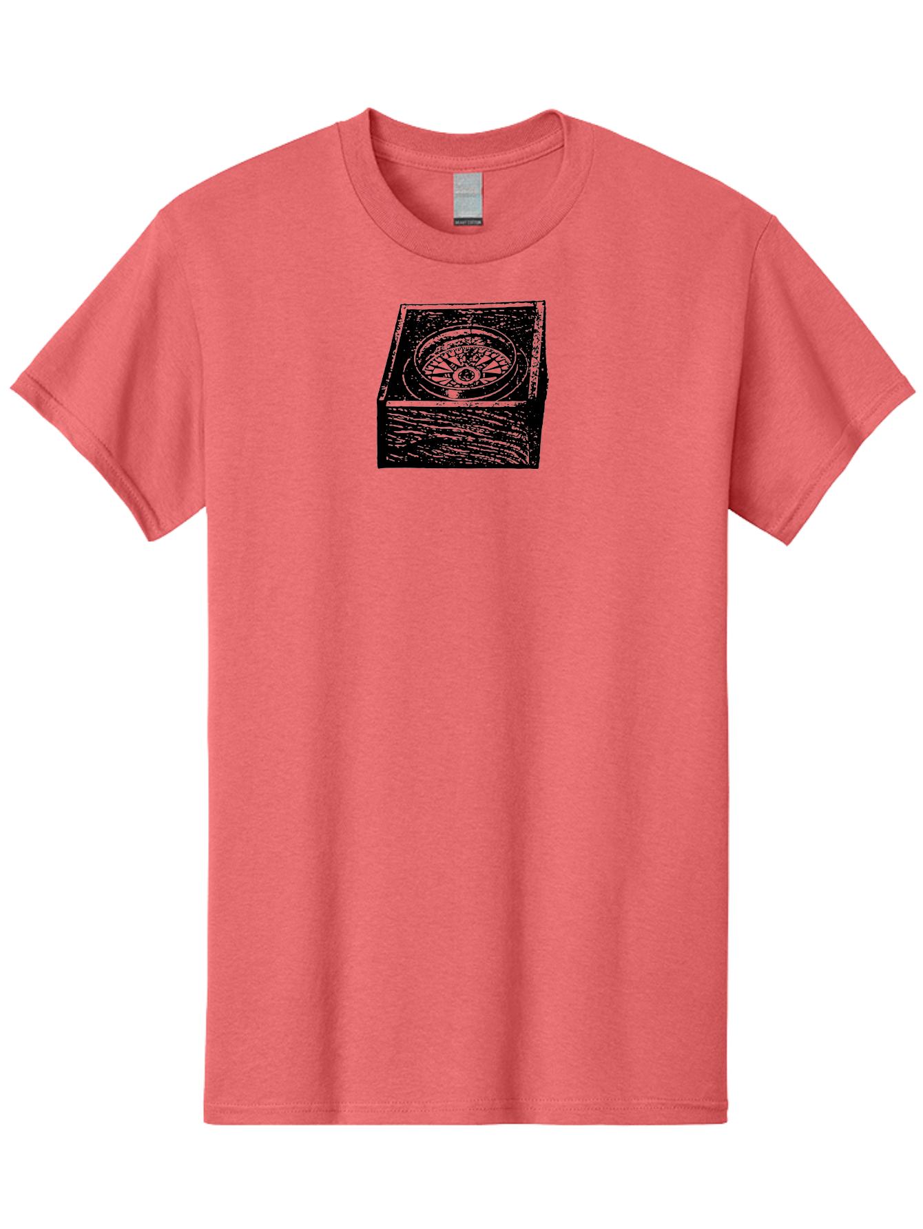 Sundial Men'S Graphic Tee, 100% Cotton, Comfortable Casual Summer Wear, Machine Washable, Sundial On A Stone Pedestal, Ancient Timekeeping, Traditional Clock, Symbolic Representation, Vintage Artwork, Grunge Texture, Monochrome Design Aad561 5